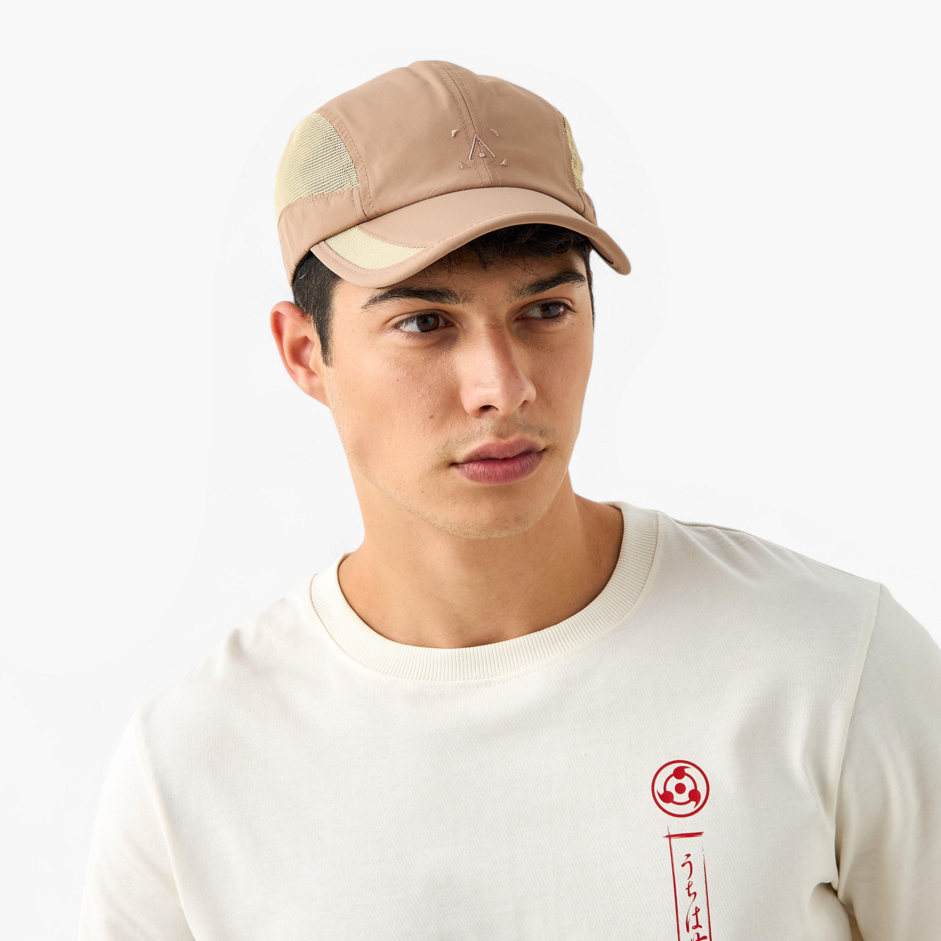 Panelled Cap with Buckled Strap Closure-men-caps-image-2