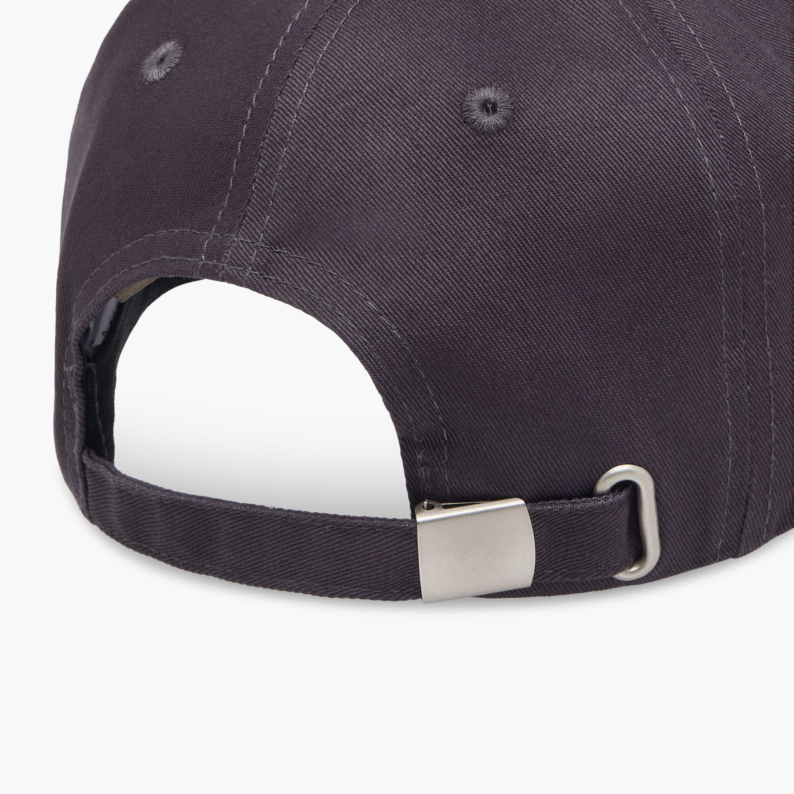 Eyelet Detail Cap with Buckled Strap Closure-men-caps-image-7