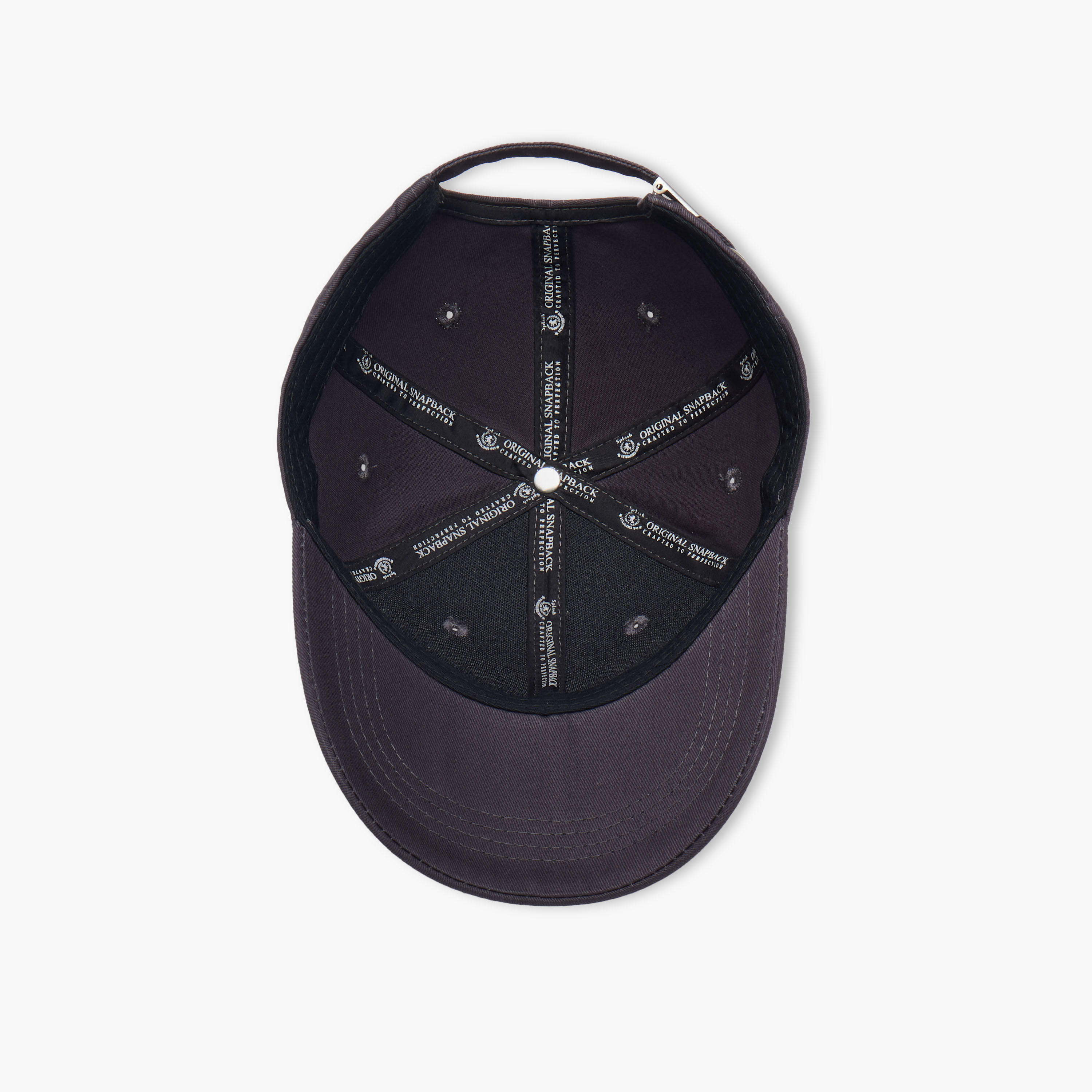 Eyelet Detail Cap with Buckled Strap Closure-men-caps-image-8