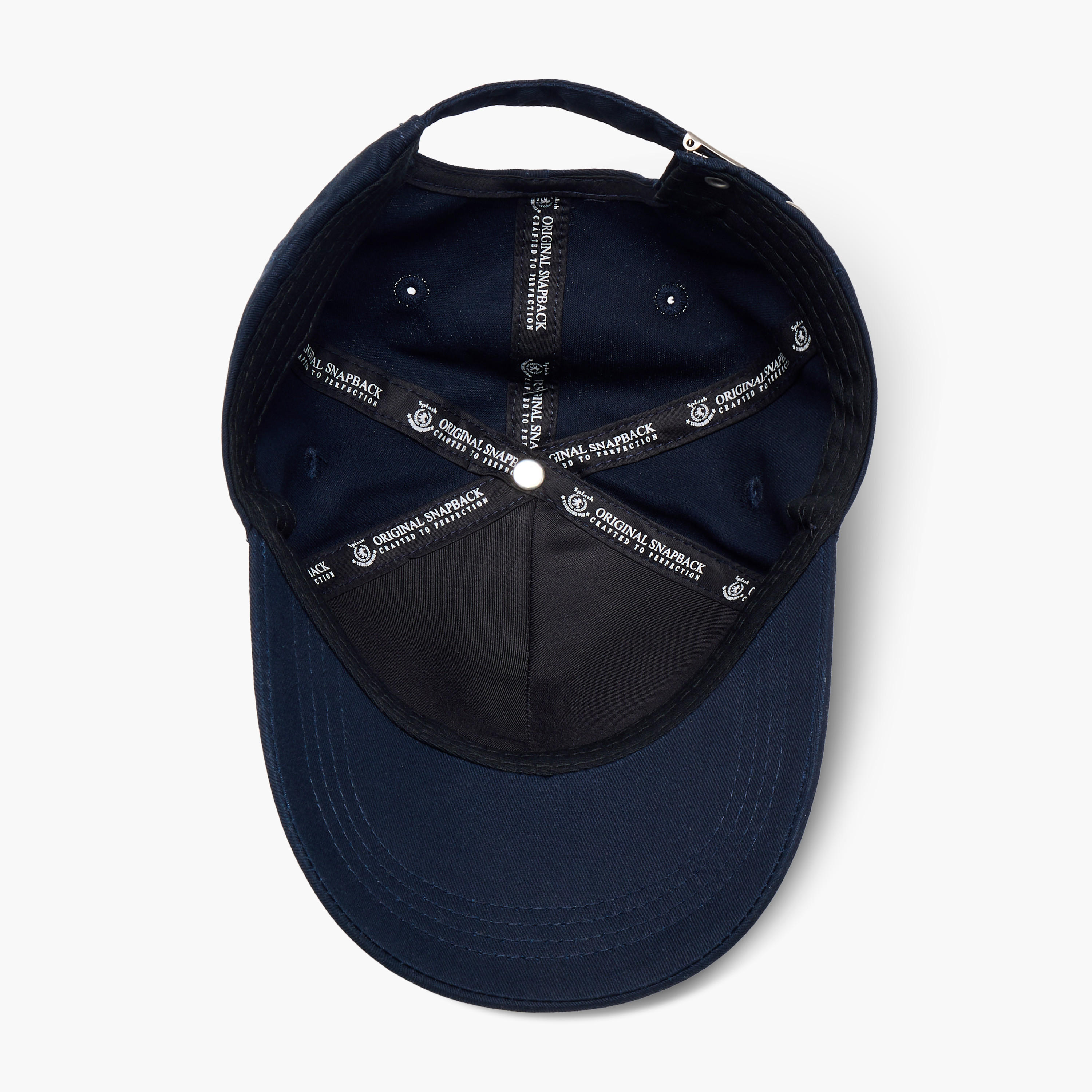 Stitch Detail Cap with Buckled Strap Closure-men-caps-image-8