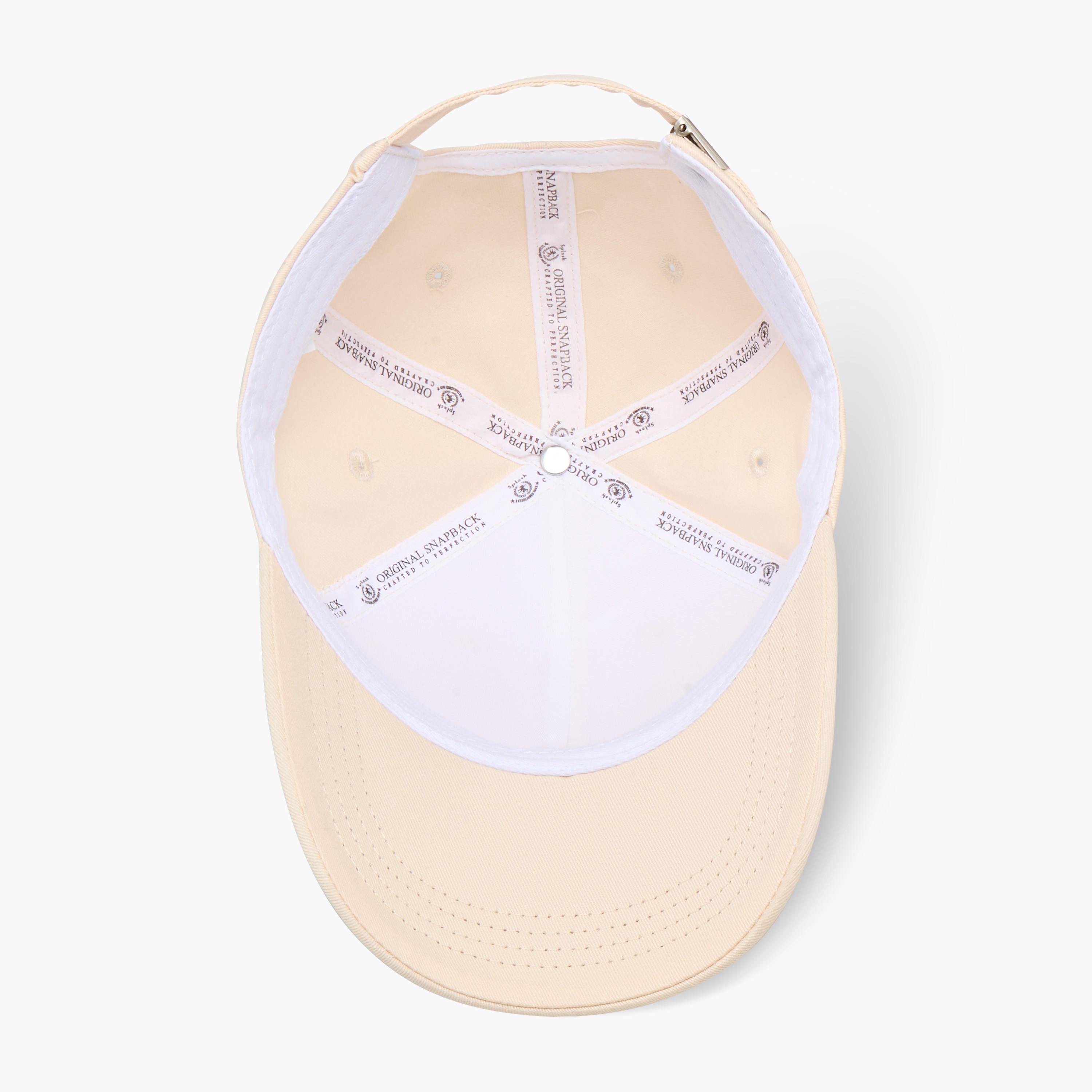 Stitch Detail Cap with Buckled Strap Closure-men-caps-image-8