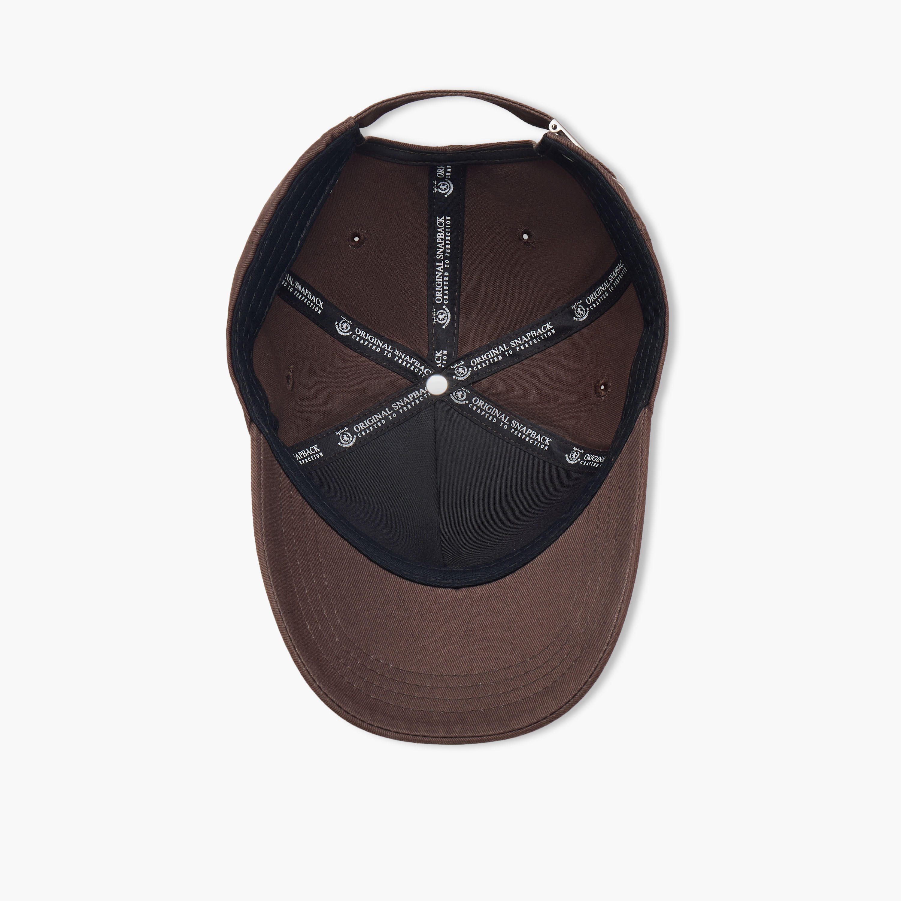 Eyelet Detail Cap with Buckled Strap Closure-men-caps-image-8