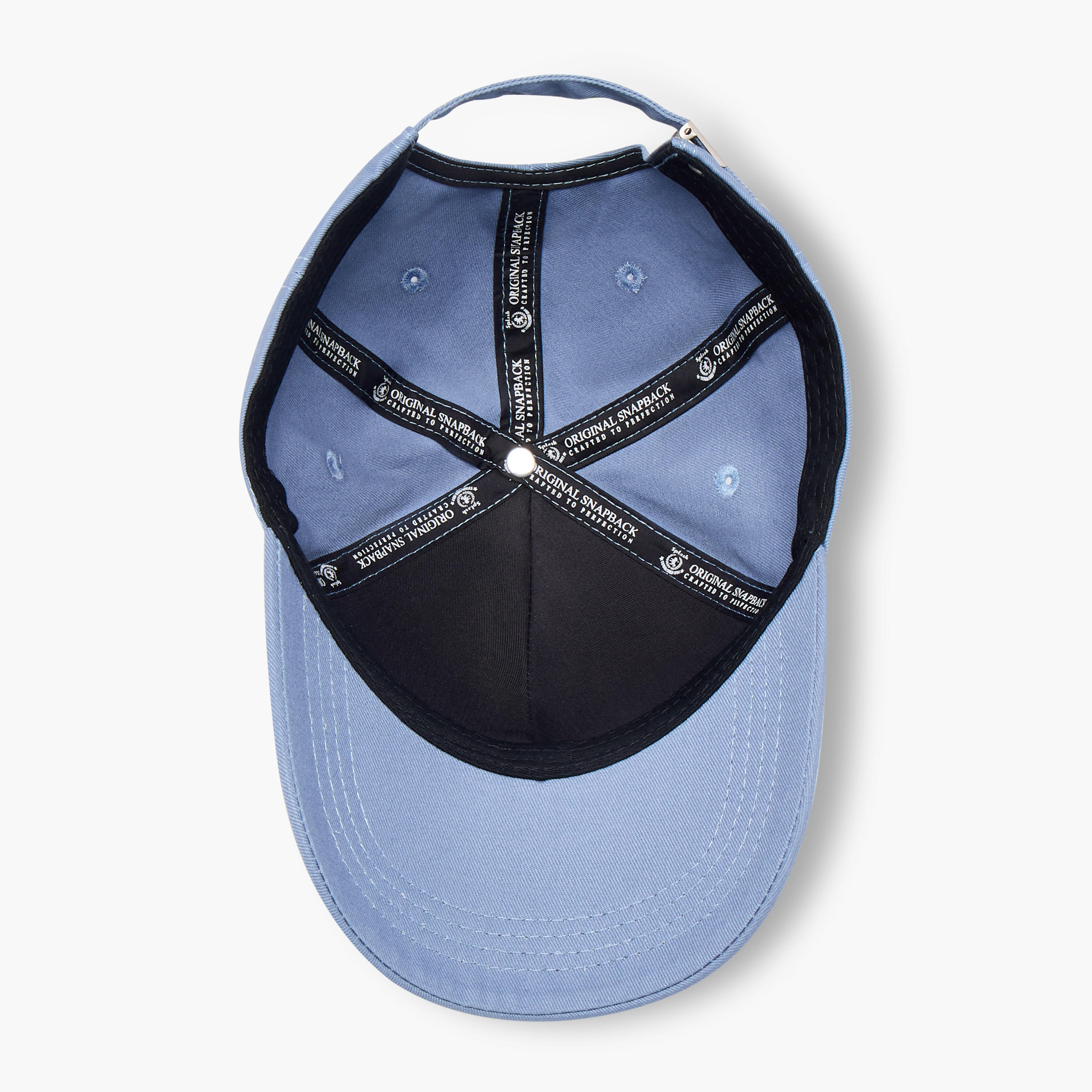 Stitch Detail Cap with Buckled Strap Closure-men-caps-image-8
