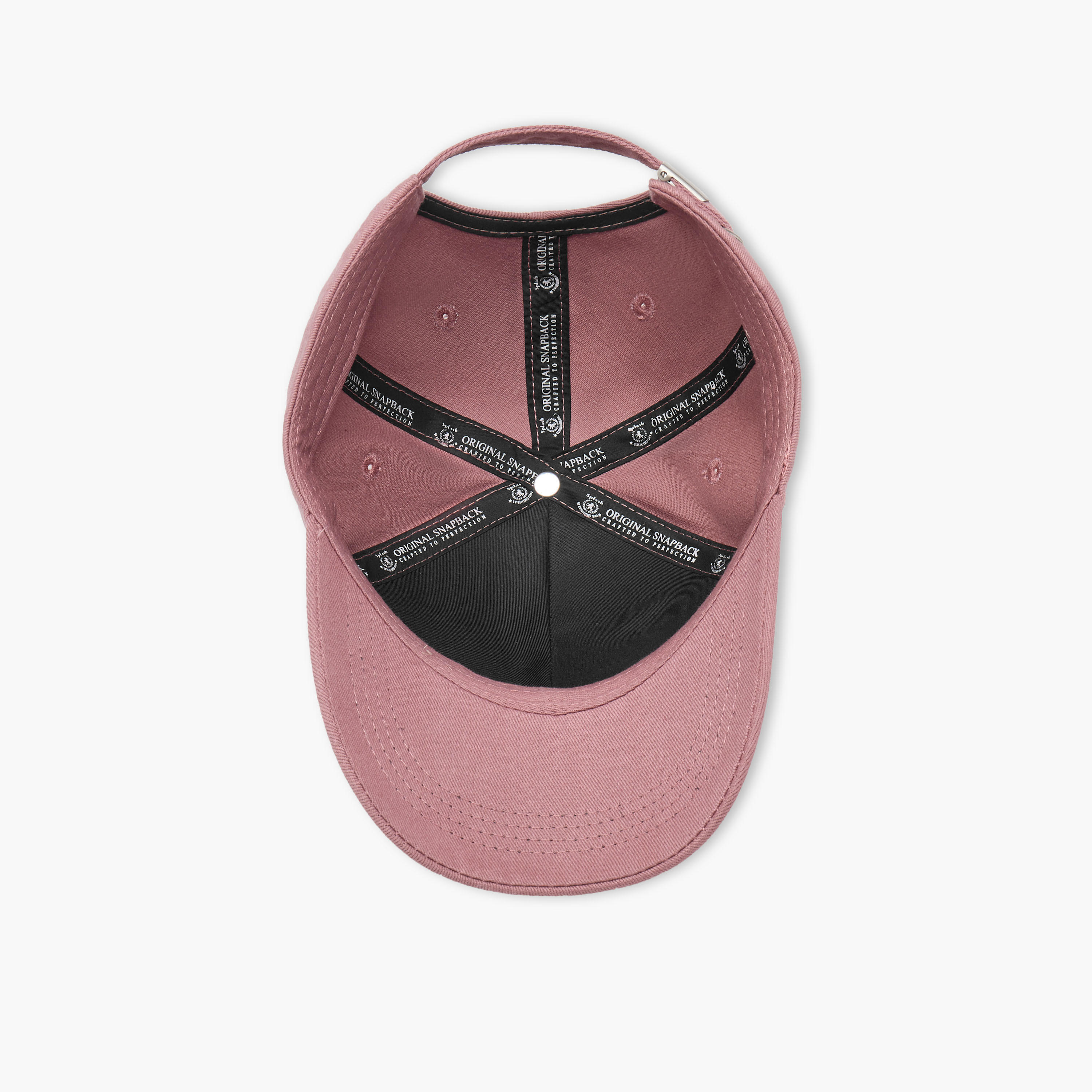 Eyelet Detail Cap with Buckled Strap Closure-men-caps-image-8