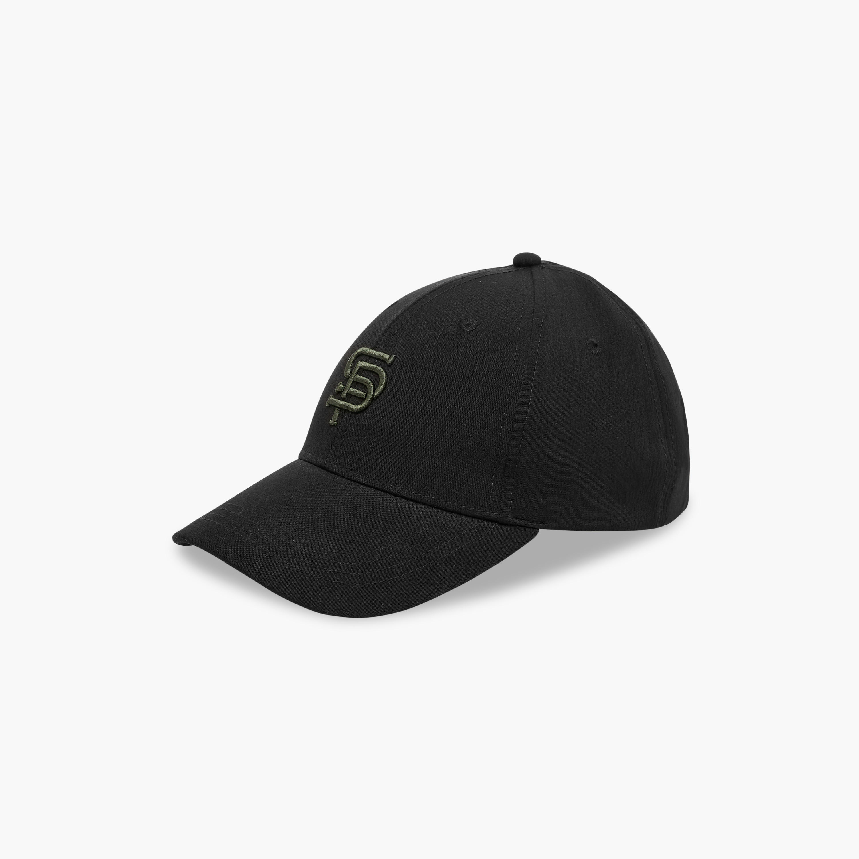 Embroidered Cap with Buckled Strap Closure-men-caps-image-3