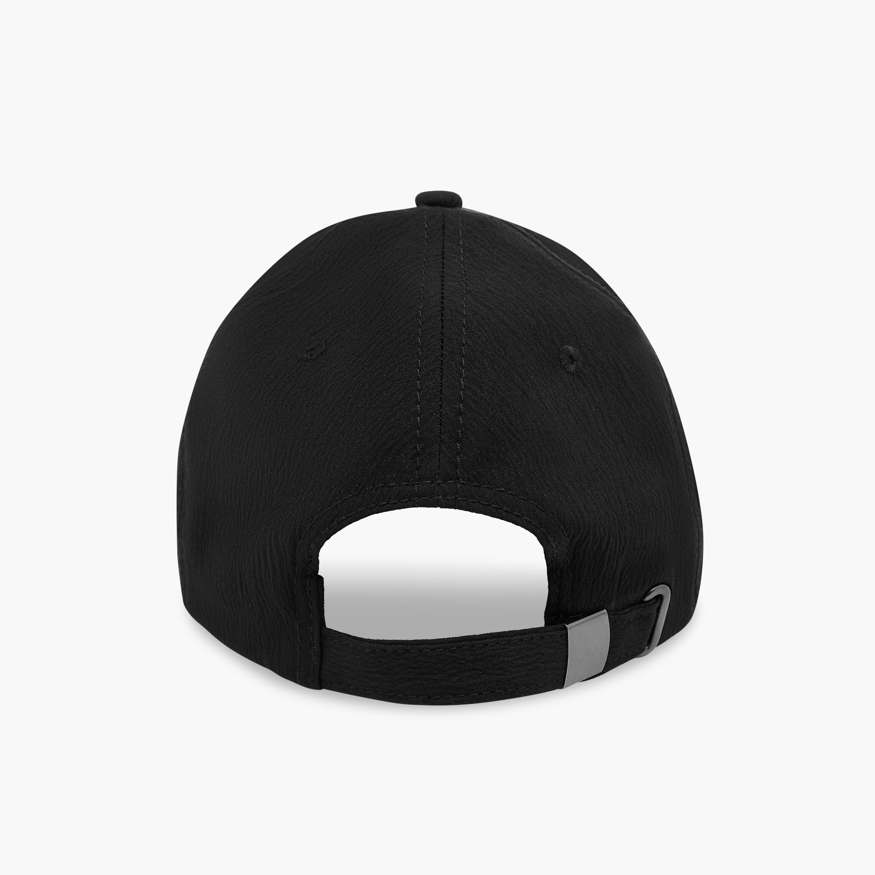 Embroidered Cap with Buckled Strap Closure-men-caps-image-5