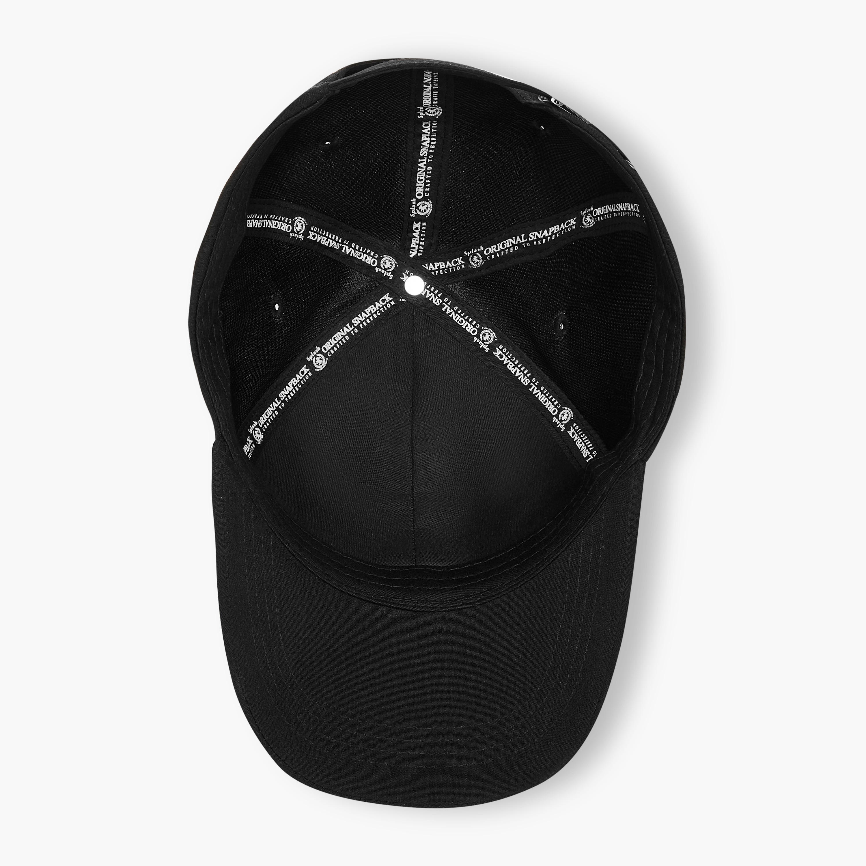 Embroidered Cap with Buckled Strap Closure-men-caps-image-8