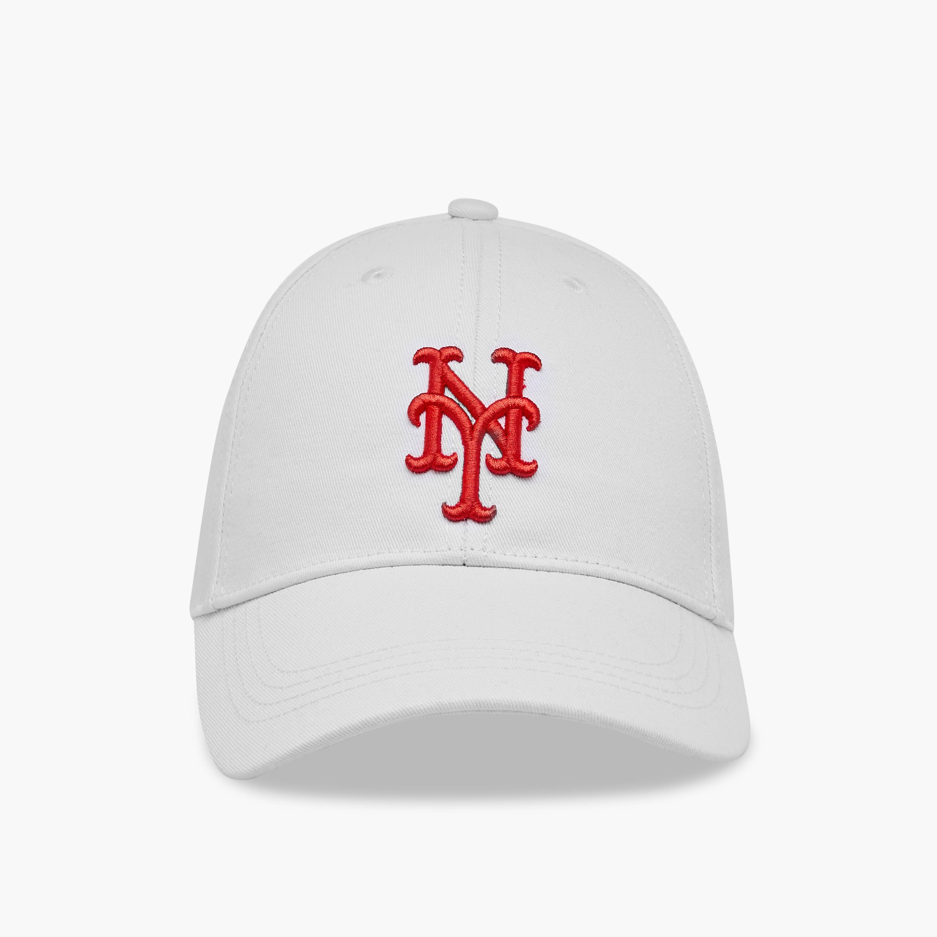 Embroidered Cap with Buckled Strap Closure-men-caps-image-1