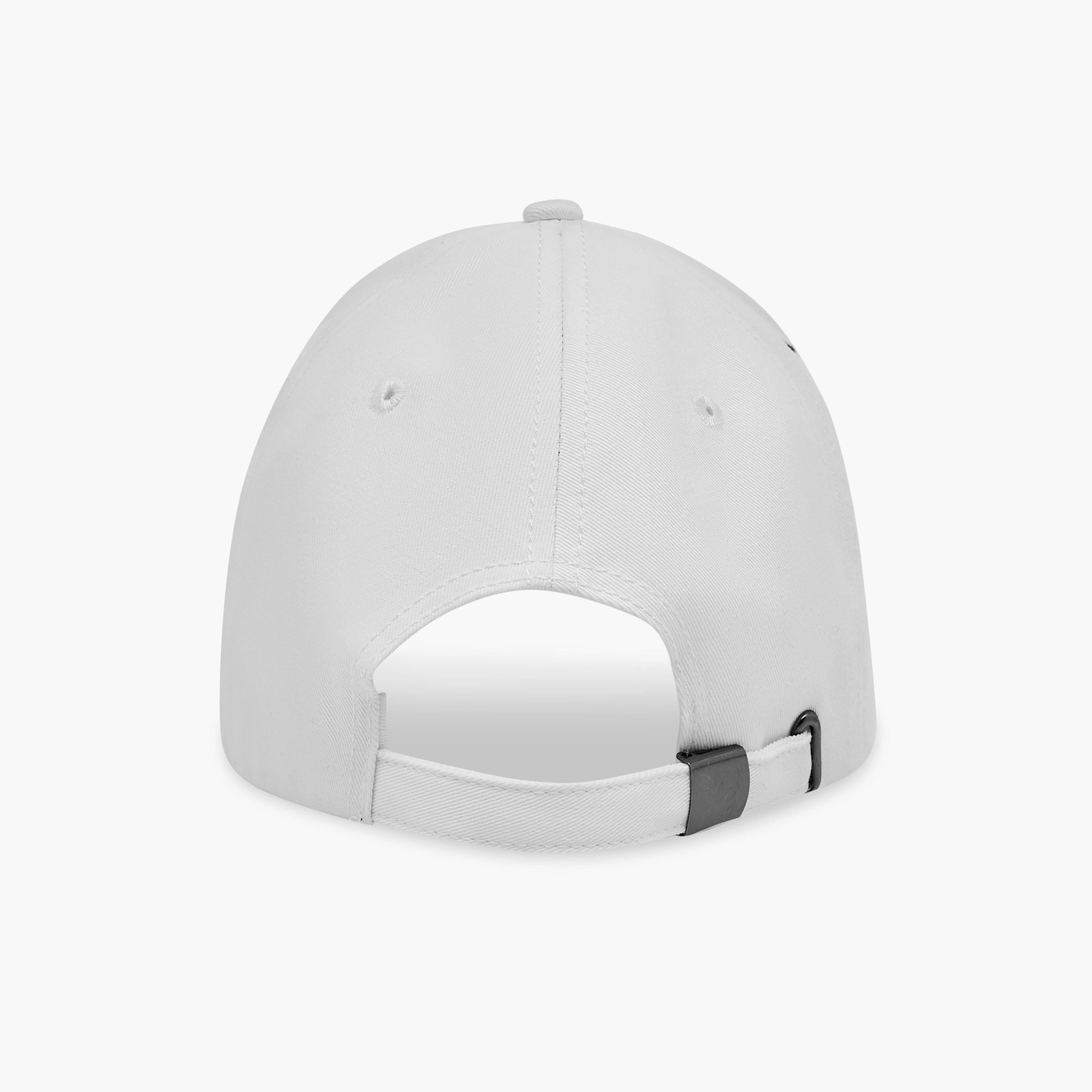 Embroidered Cap with Buckled Strap Closure-men-caps-image-5