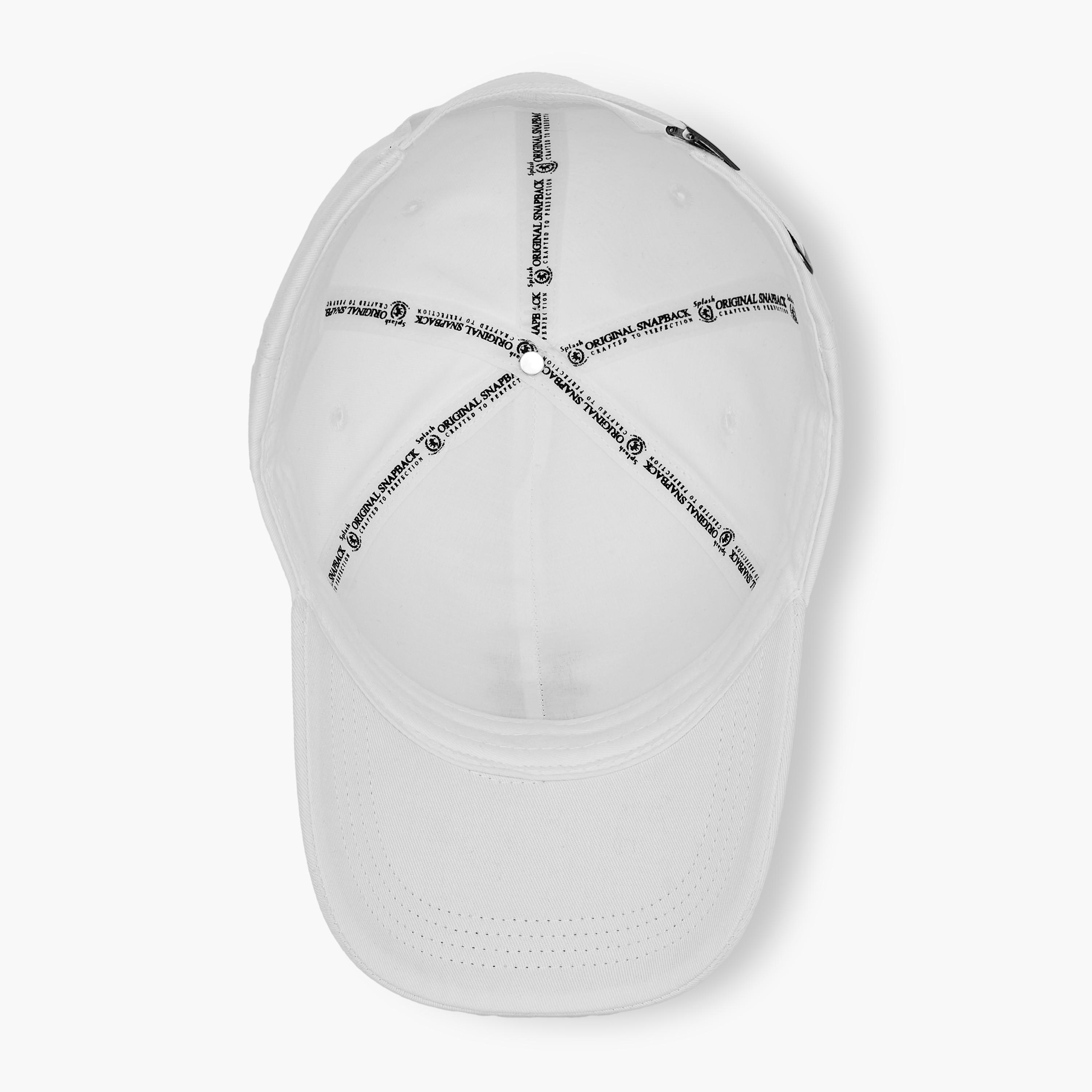 Embroidered Cap with Buckled Strap Closure-men-caps-image-8
