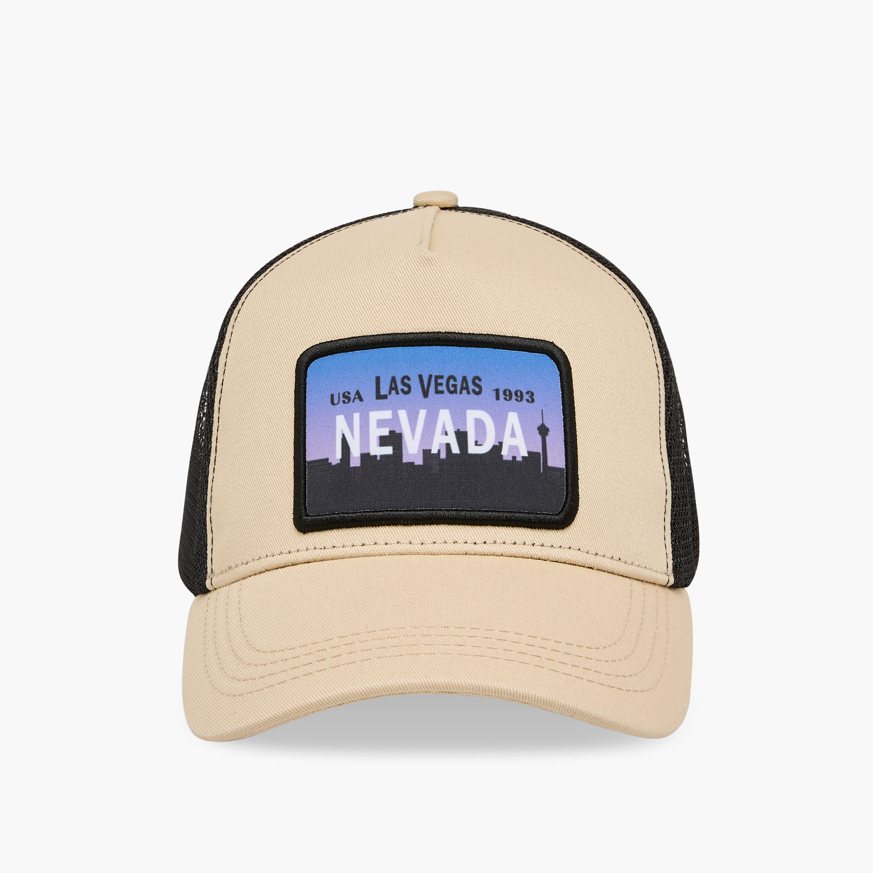 Panelled Cap with Snap Back Closure-men-caps-image-1