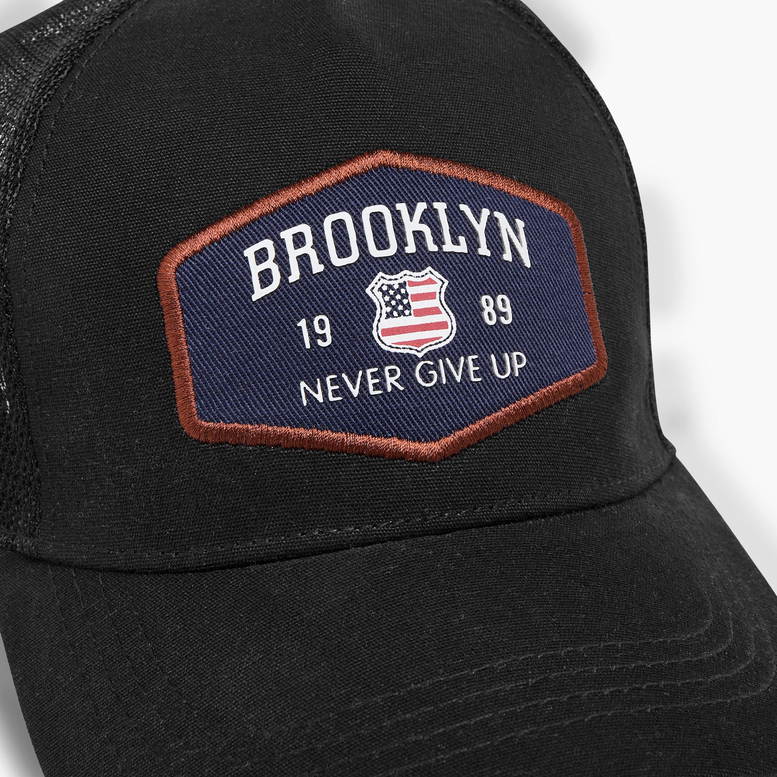 Brooklyn Patch Detail Cap with Snap Back Closure-men-caps-image-6