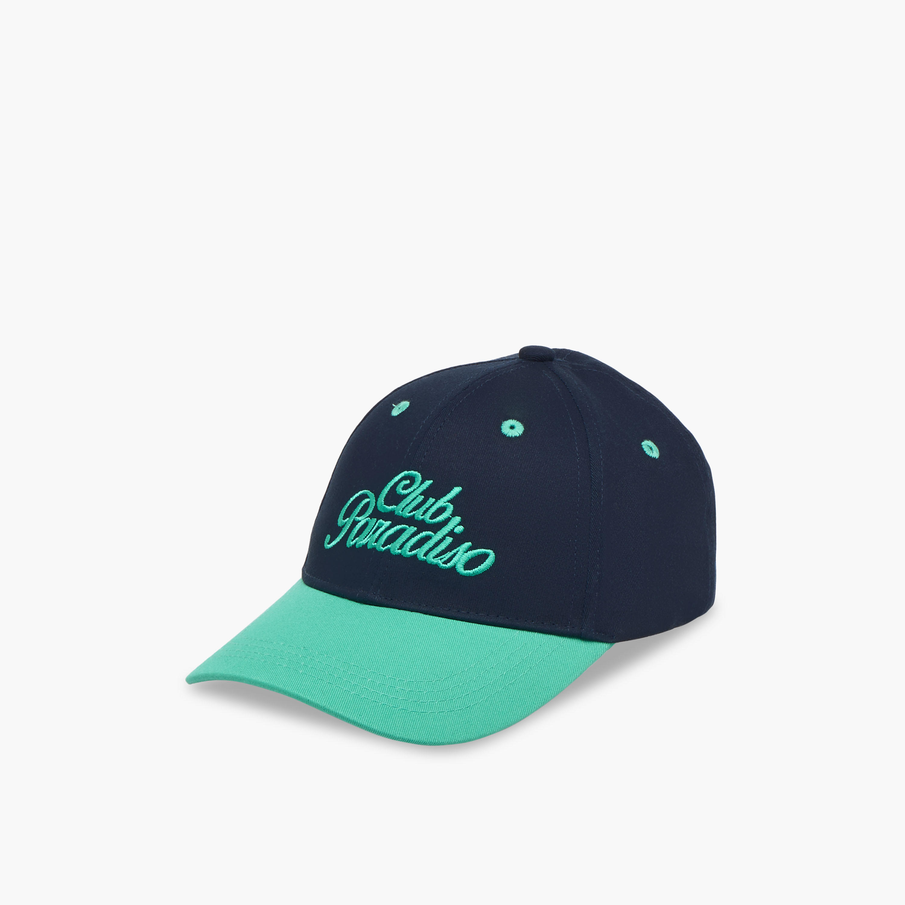 Embroidered Cap with Buckled Strap Closure-men-caps-image-3