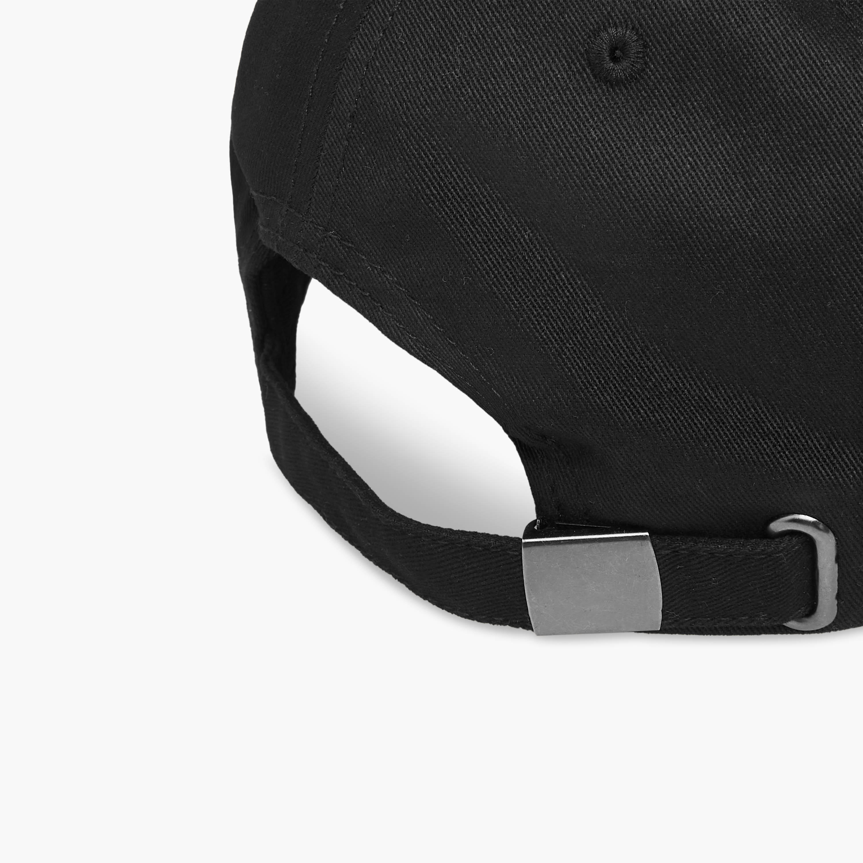 Embroidered Cap with Buckled Strap Closure-men-caps-image-6