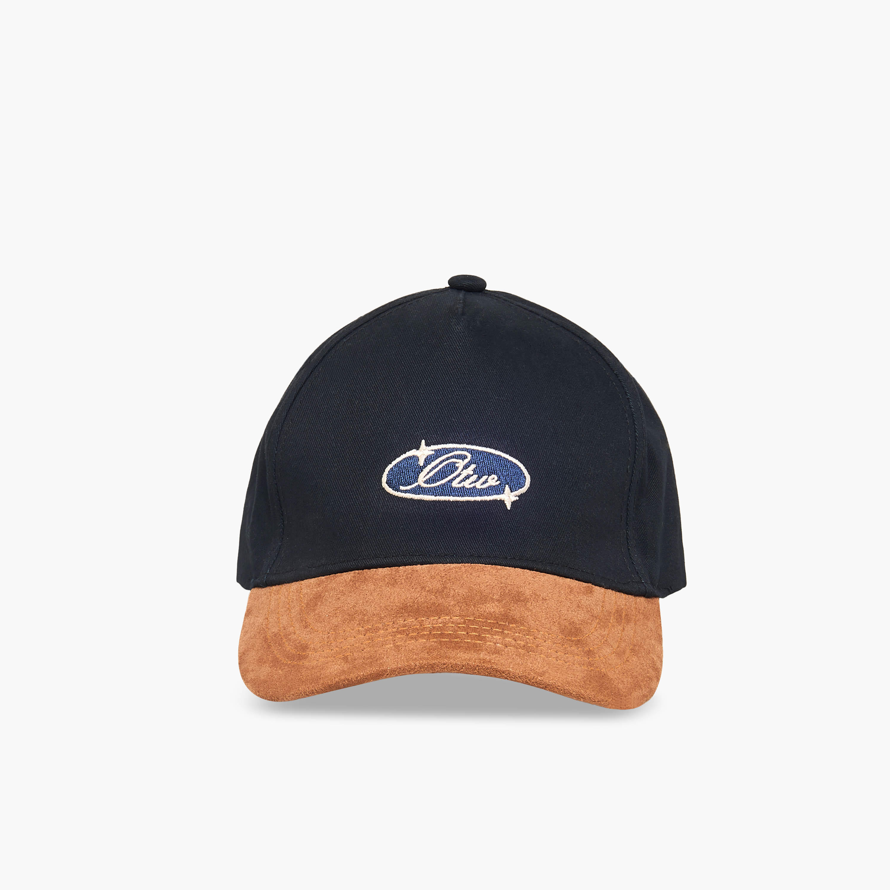 Embroidered Cap with Buckled Strap Closure-men-caps-image-1