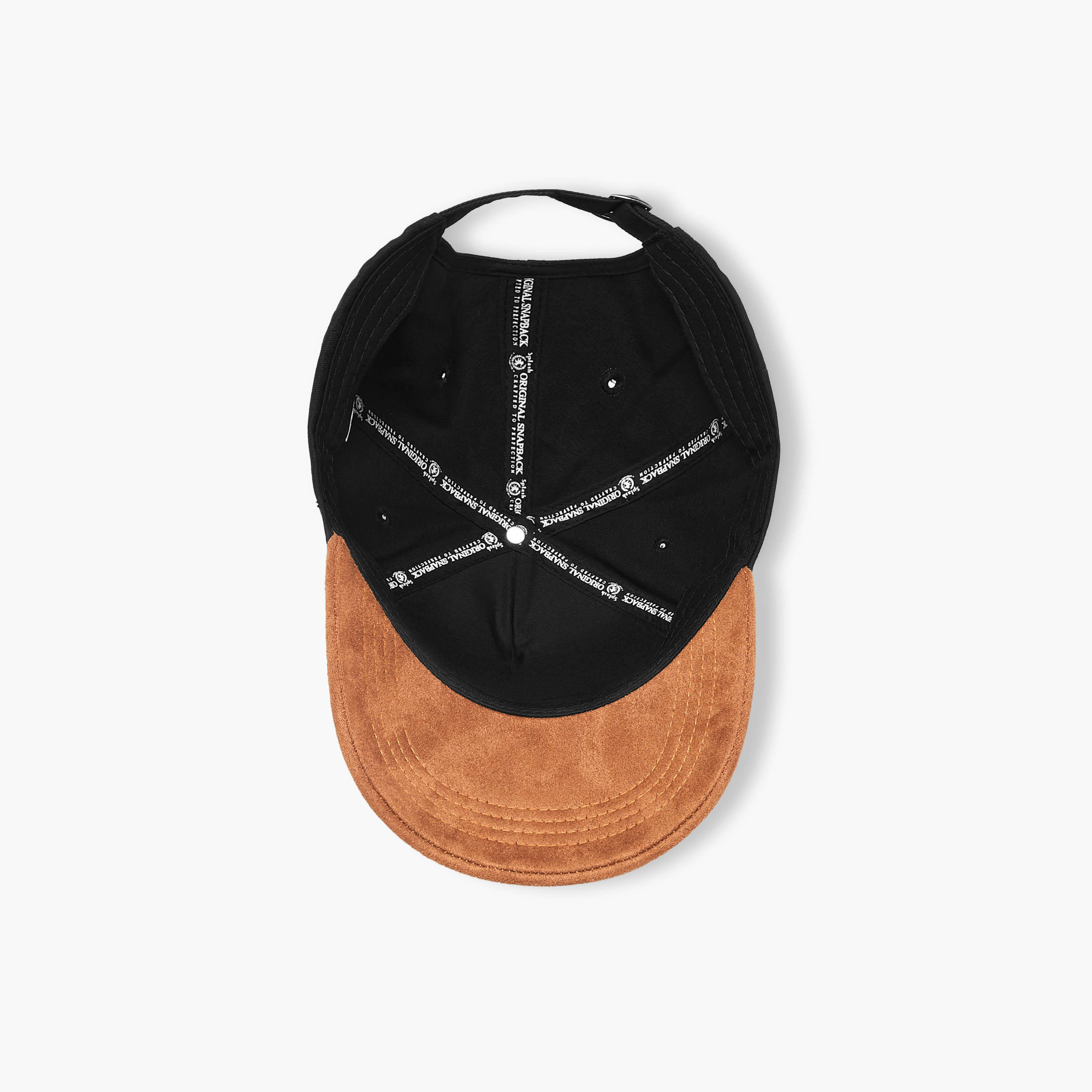 Embroidered Cap with Buckled Strap Closure-men-caps-image-8