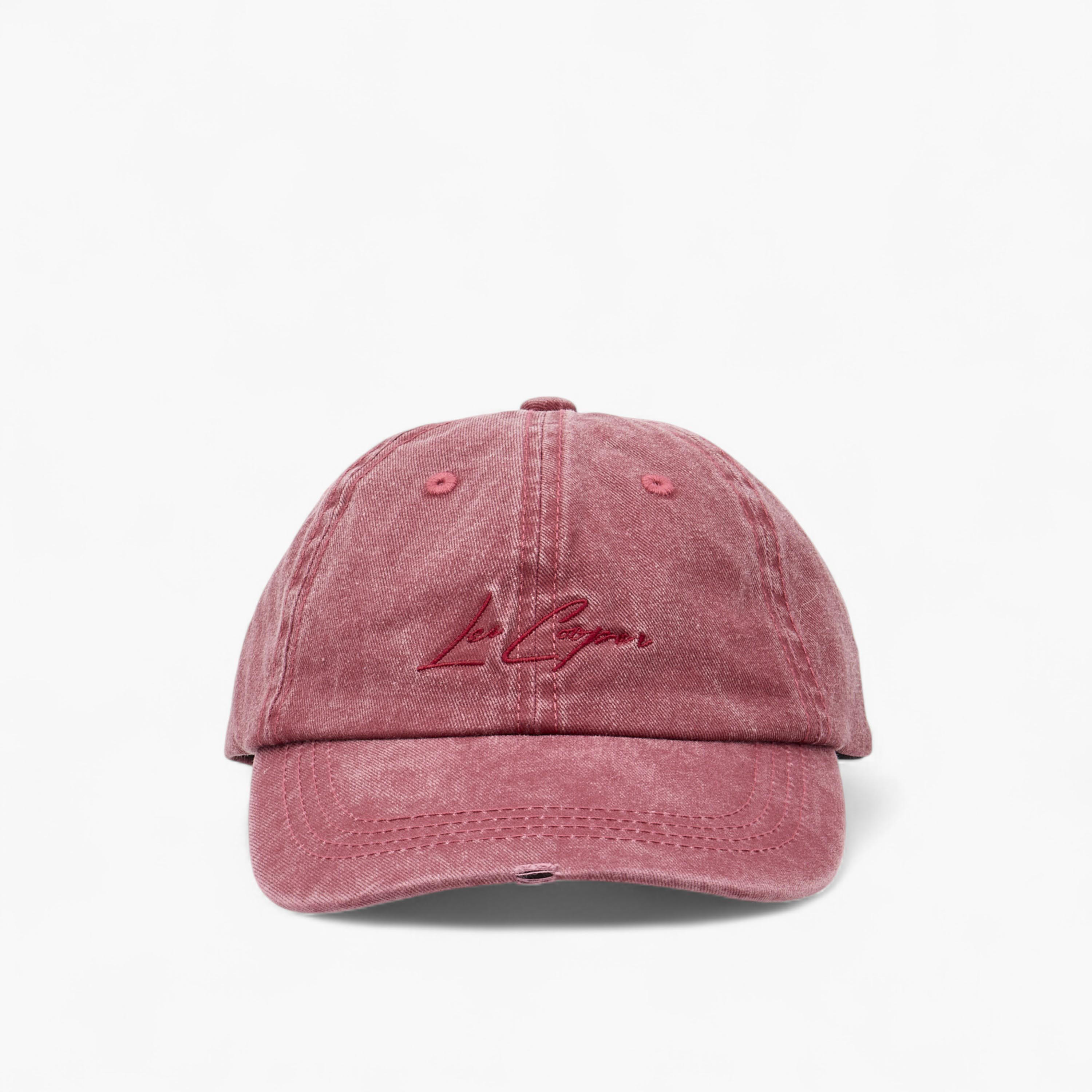 Lee Cooper Logo Embroidered Cap with Buckled Strap Closure-men-caps-image-1
