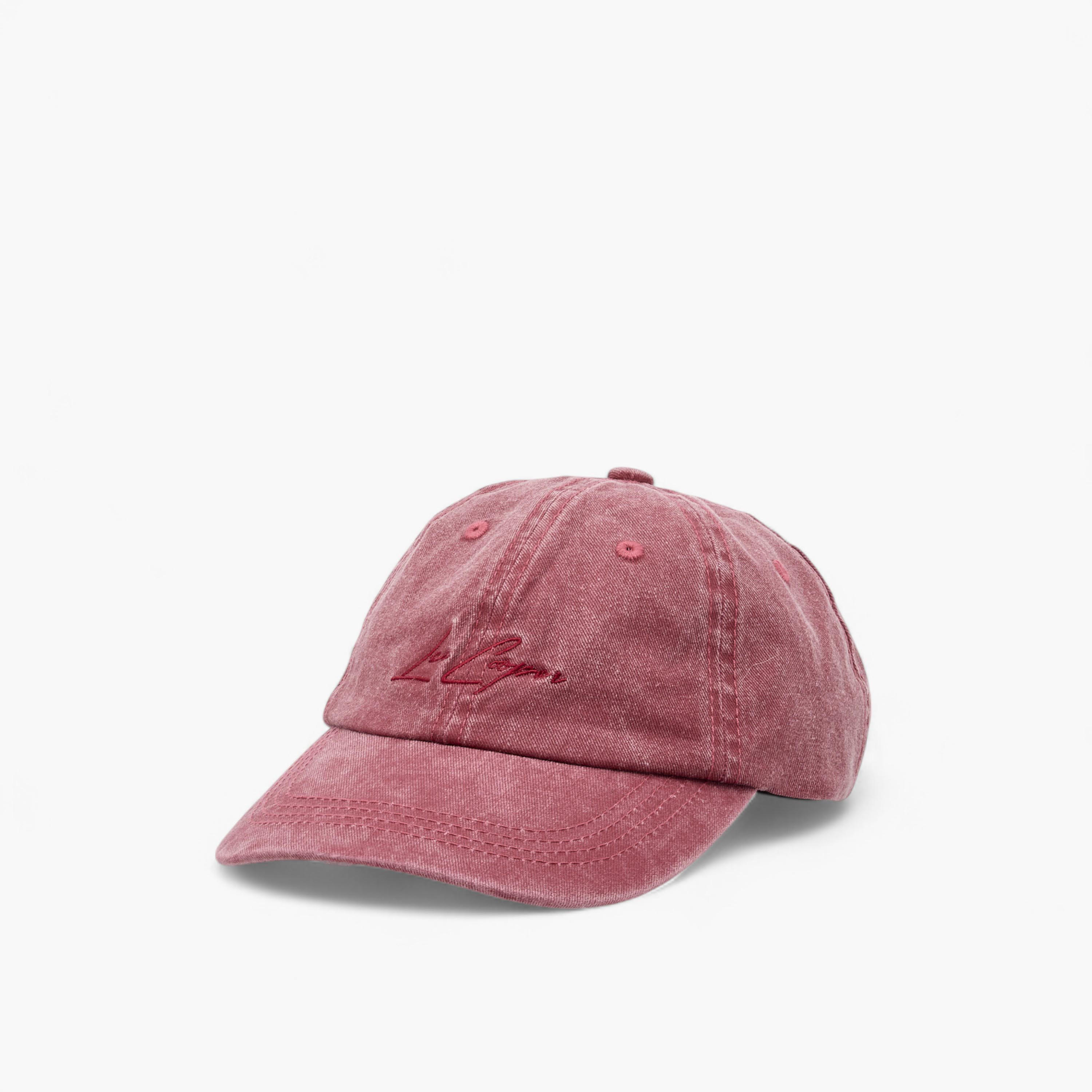 Lee Cooper Logo Embroidered Cap with Buckled Strap Closure-men-caps-image-3