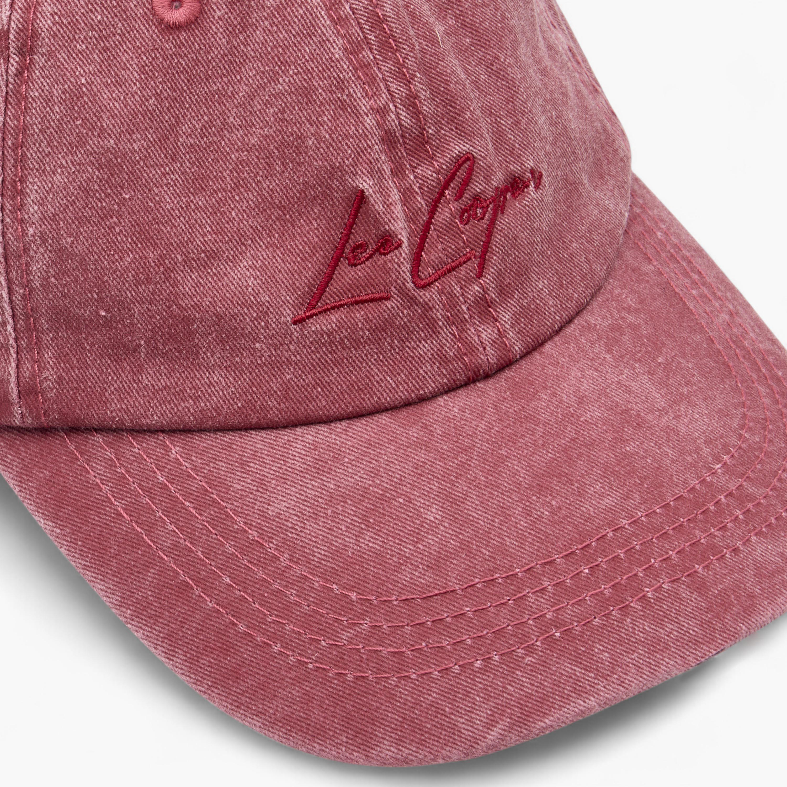 Lee Cooper Logo Embroidered Cap with Buckled Strap Closure-men-caps-image-7