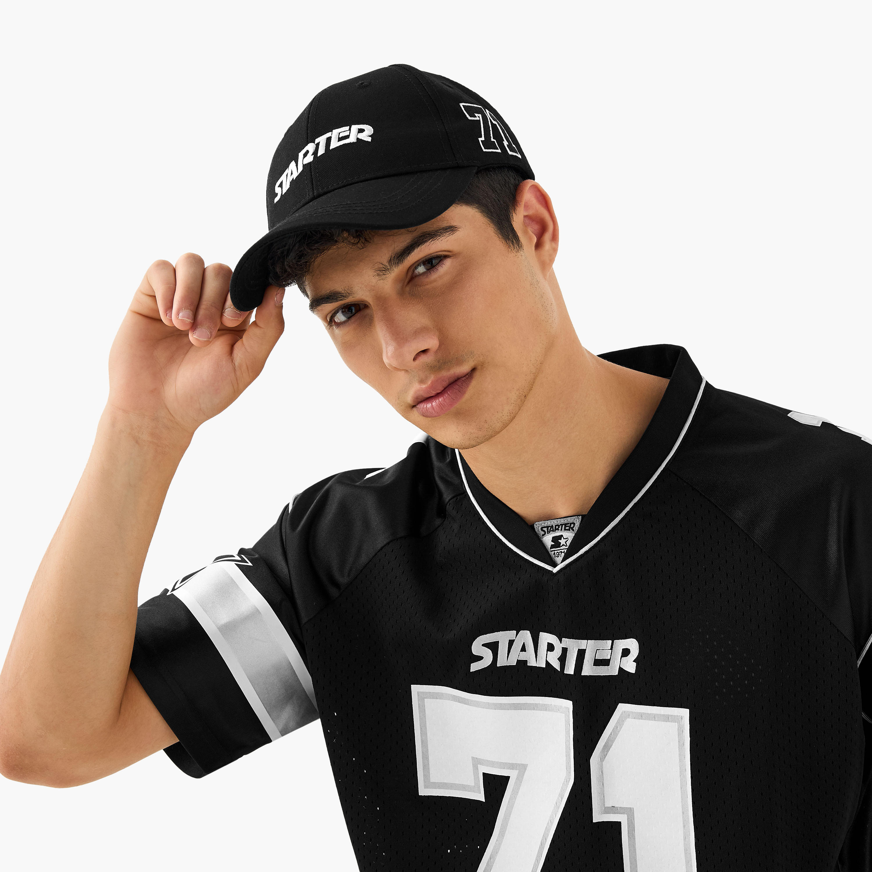 كاب بتطريز شعار مع حزام بإبزيم للإغلاق من ستارتر-men-caps-image-2