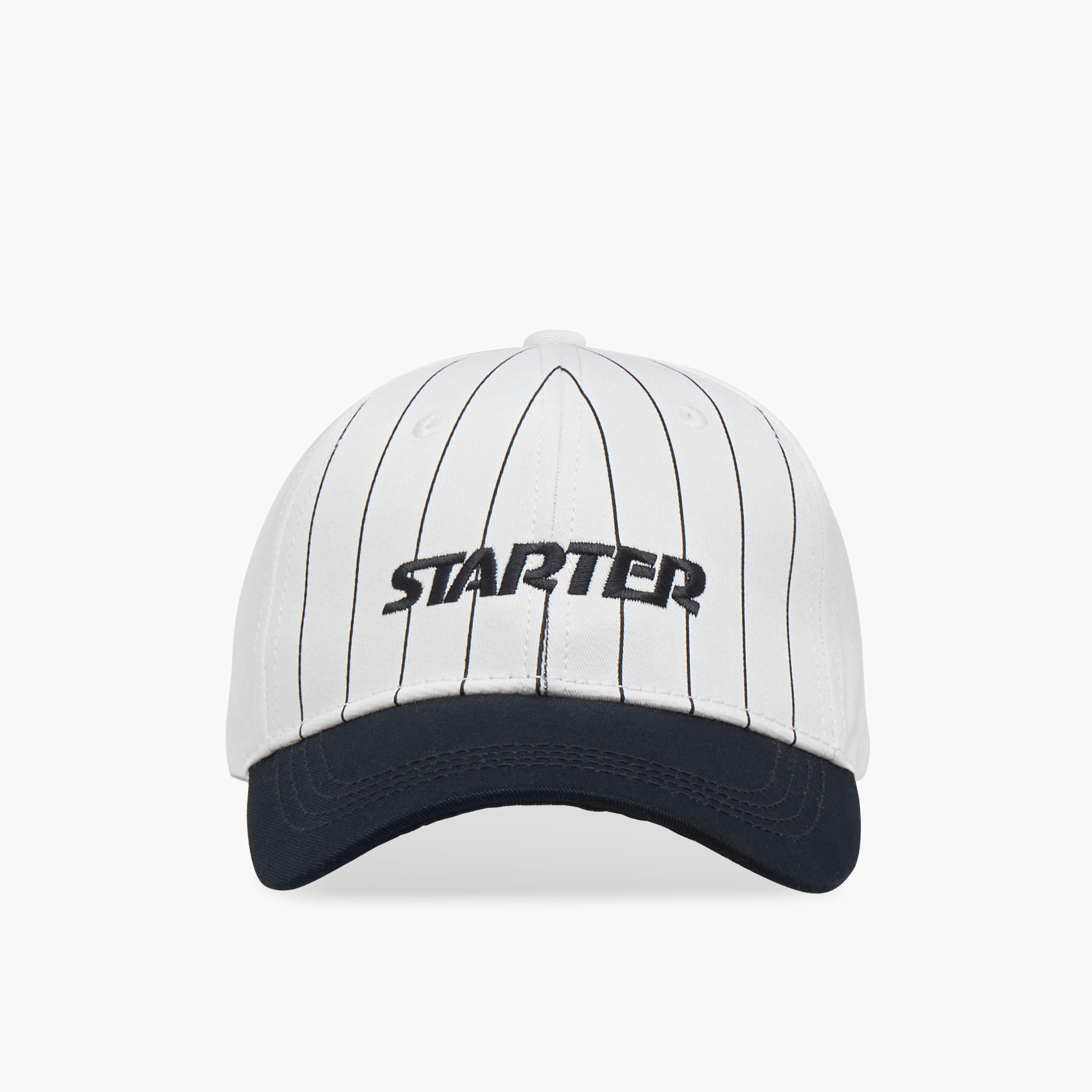 كاب مخطط مع حزام إغلاق بإبزيم من ستارتر-men-caps-image-1
