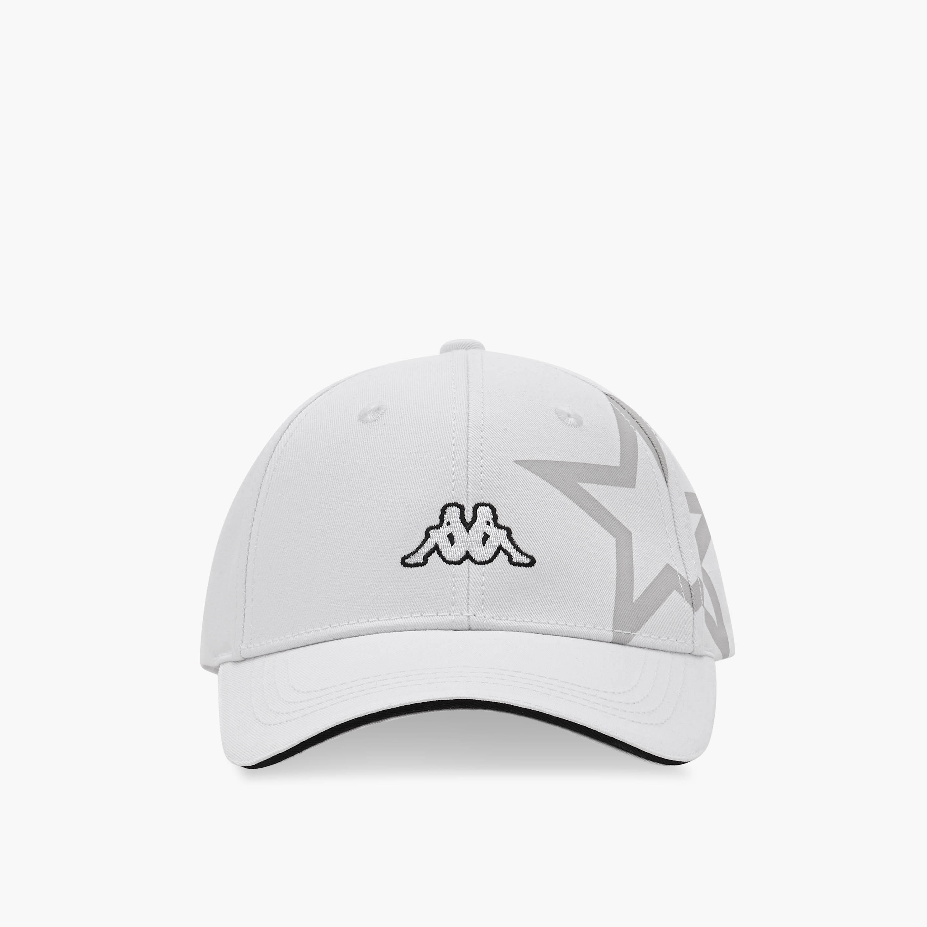 Kappa Logo Embroidered Cap with Buckled Strap Closure-men-caps-image-1