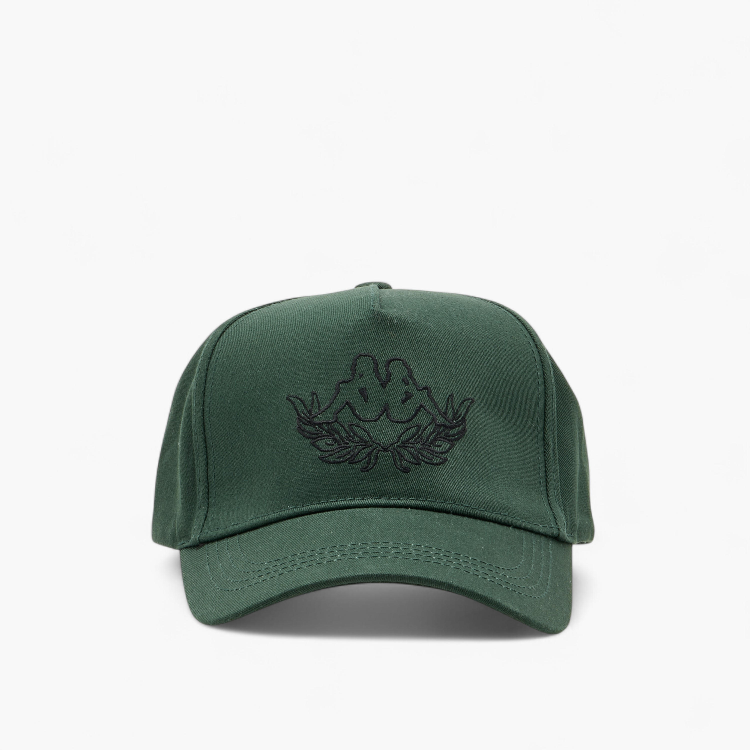 Kappa Logo Embroidered Cap with Buckled Strap Closure-men-caps-image-1