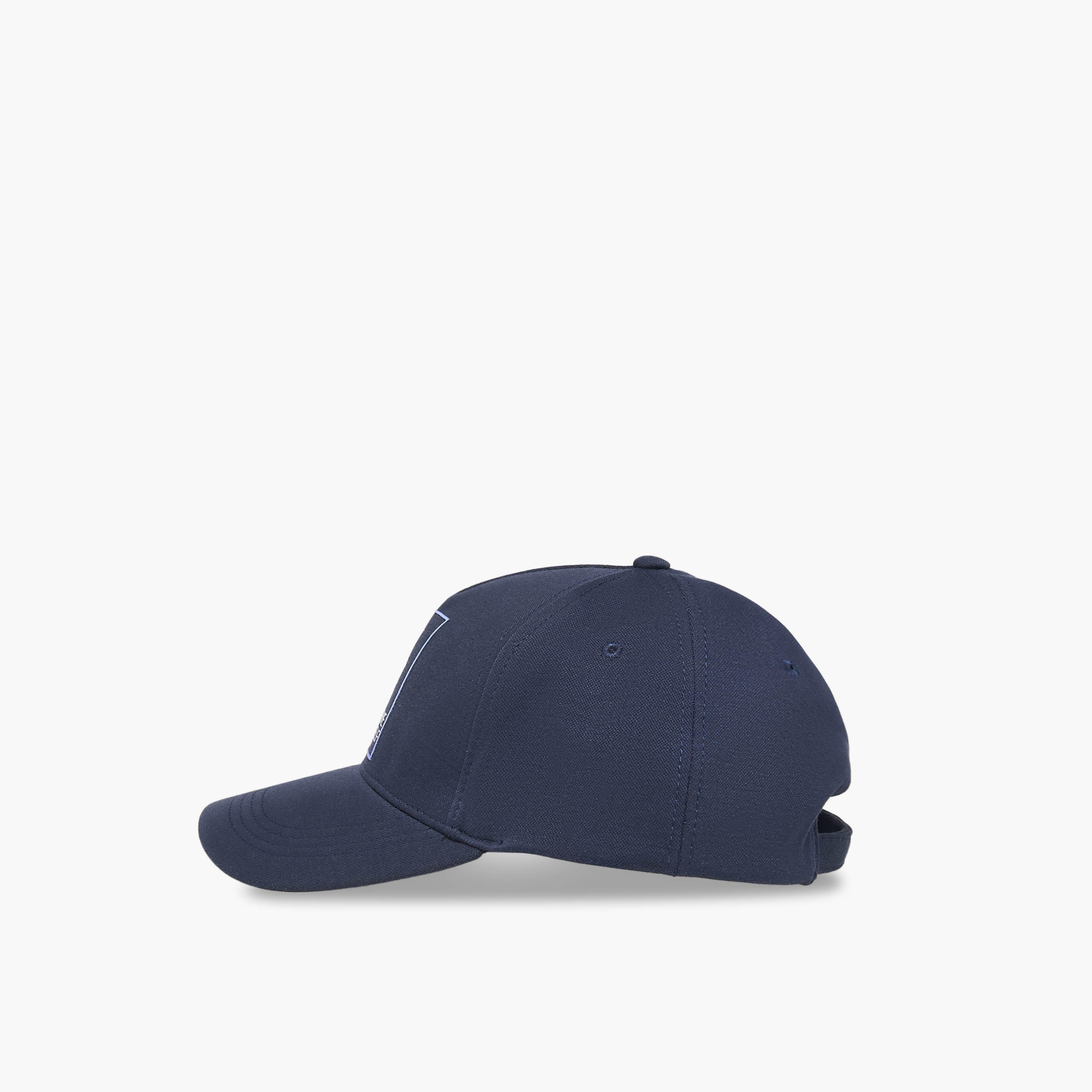Slogan Print Cap with Buckled Strap Closure-men-caps-image-4