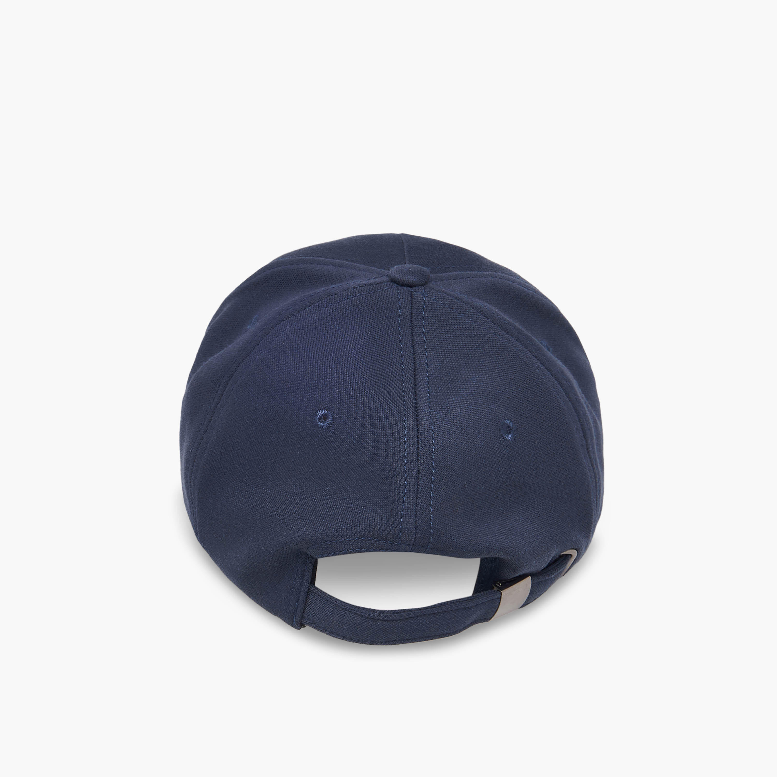 Slogan Print Cap with Buckled Strap Closure-men-caps-image-5