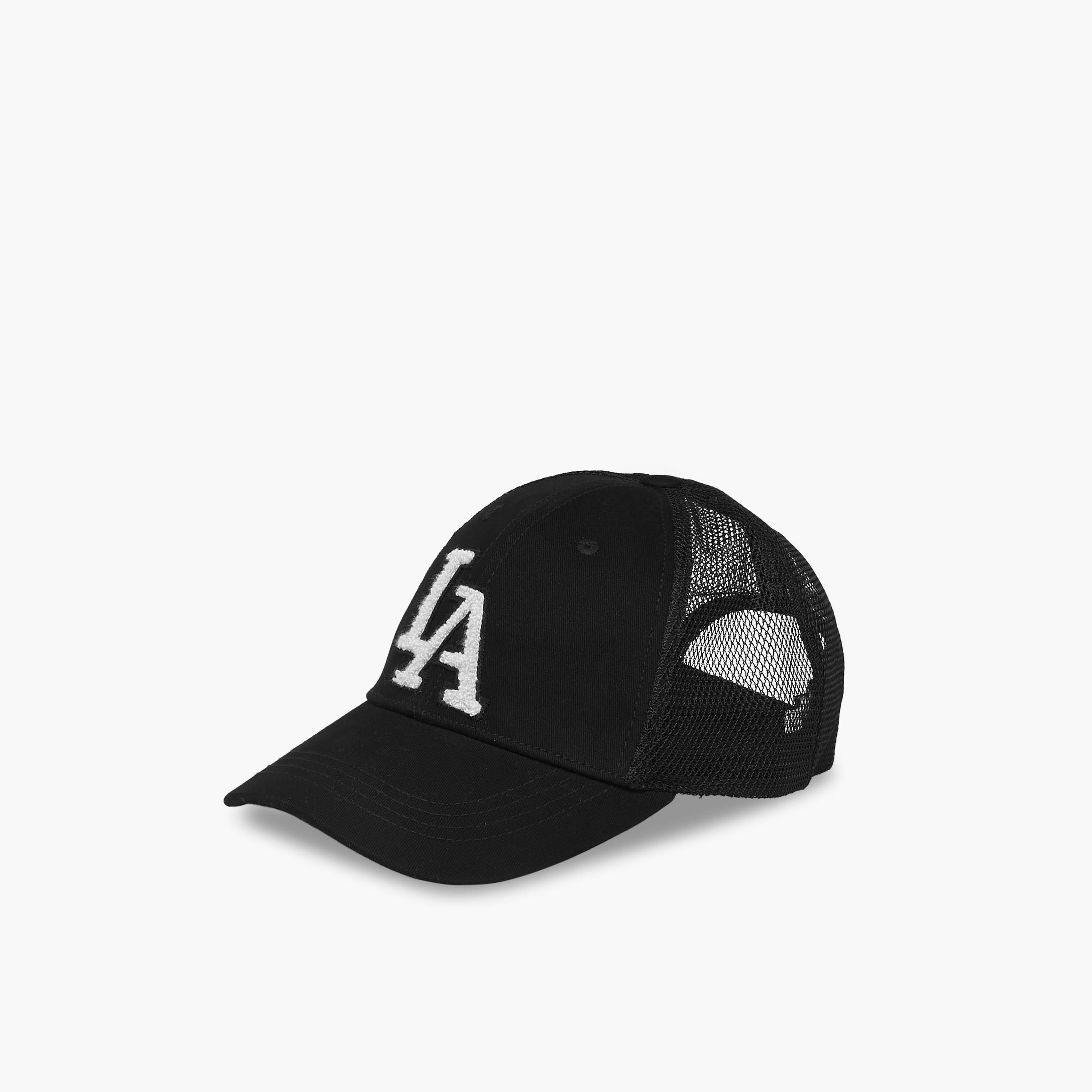 LA Embroidered Cap with Snap Back Closure-men-caps-image-3