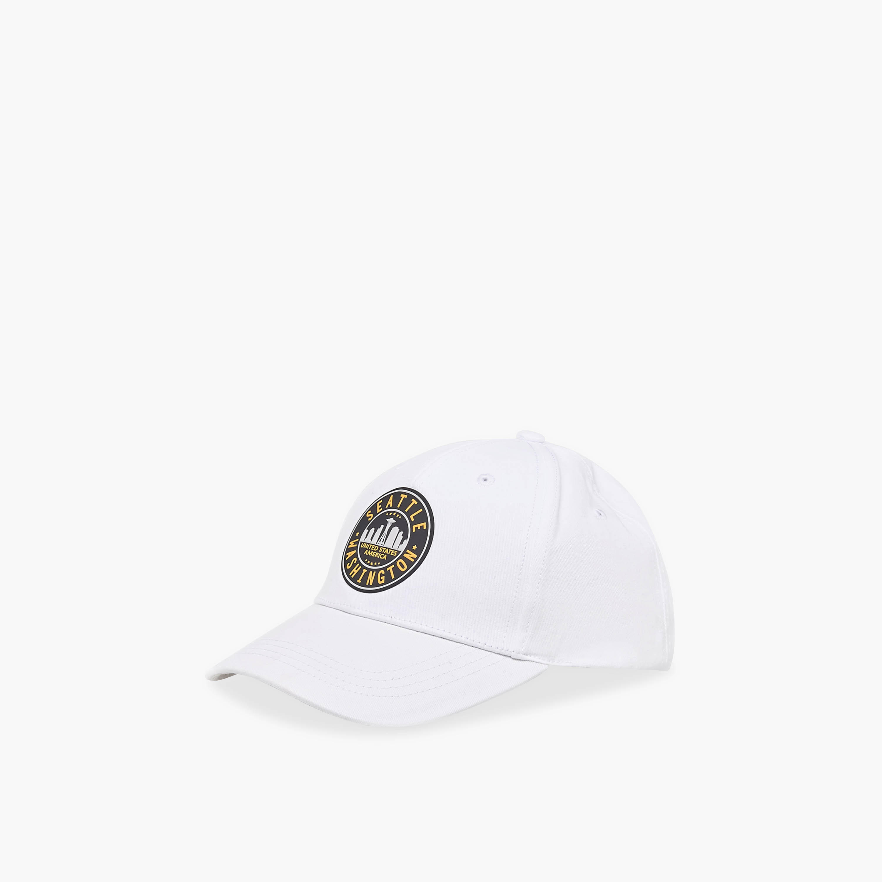 Seattle Applique Cap with Buckled Strap Closure-men-caps-image-4