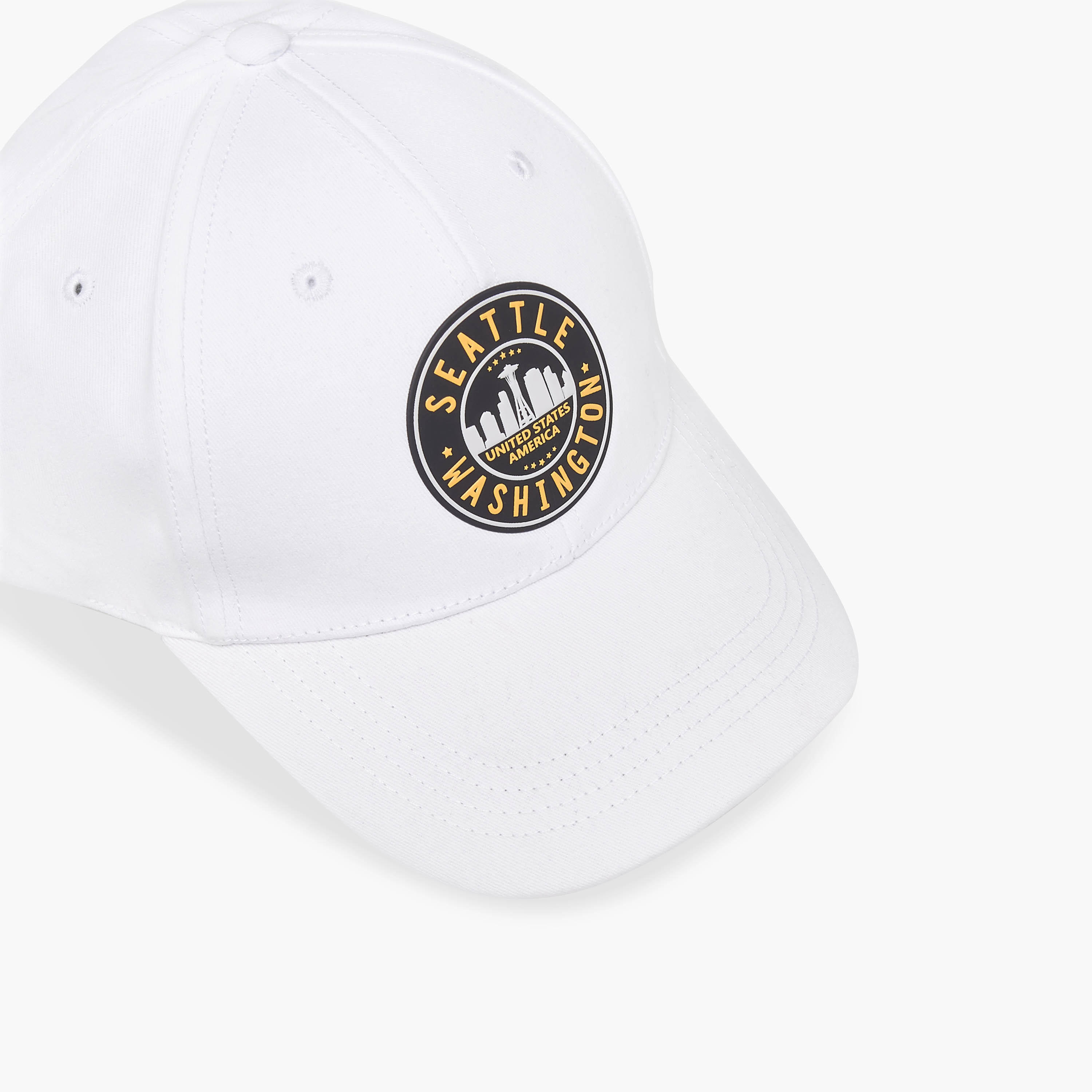 Seattle Applique Cap with Buckled Strap Closure-men-caps-image-7