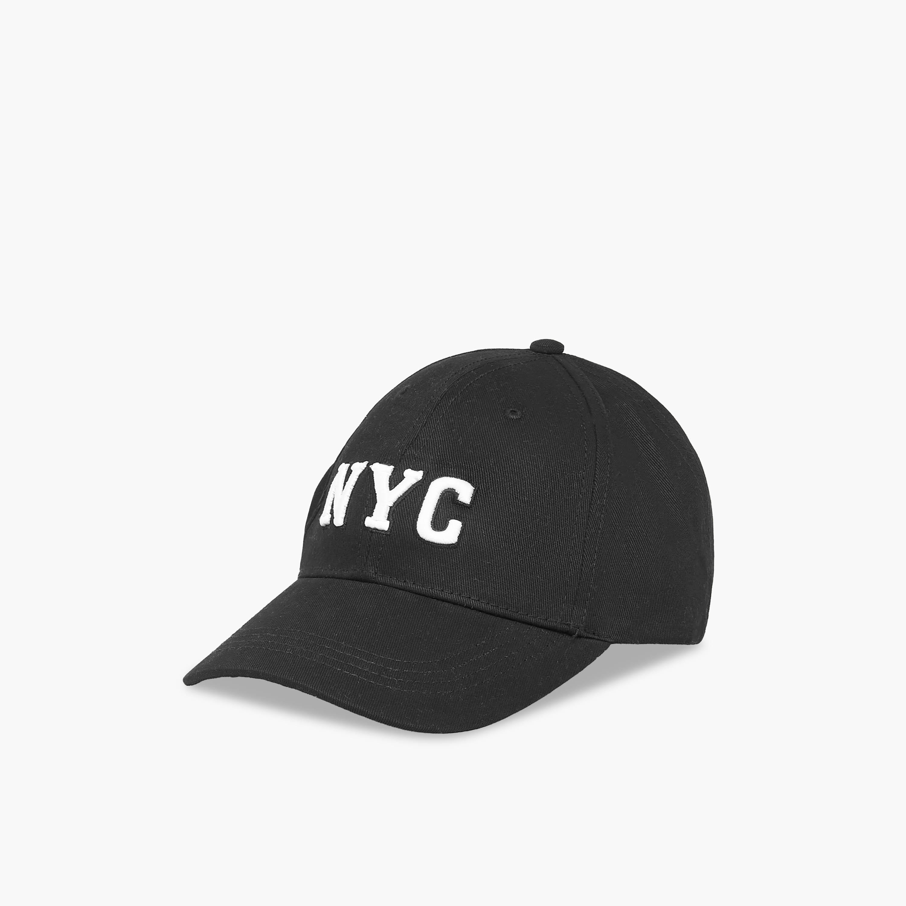 NYC Embroidered Cap with Buckled Strap Closure-men-caps-image-3