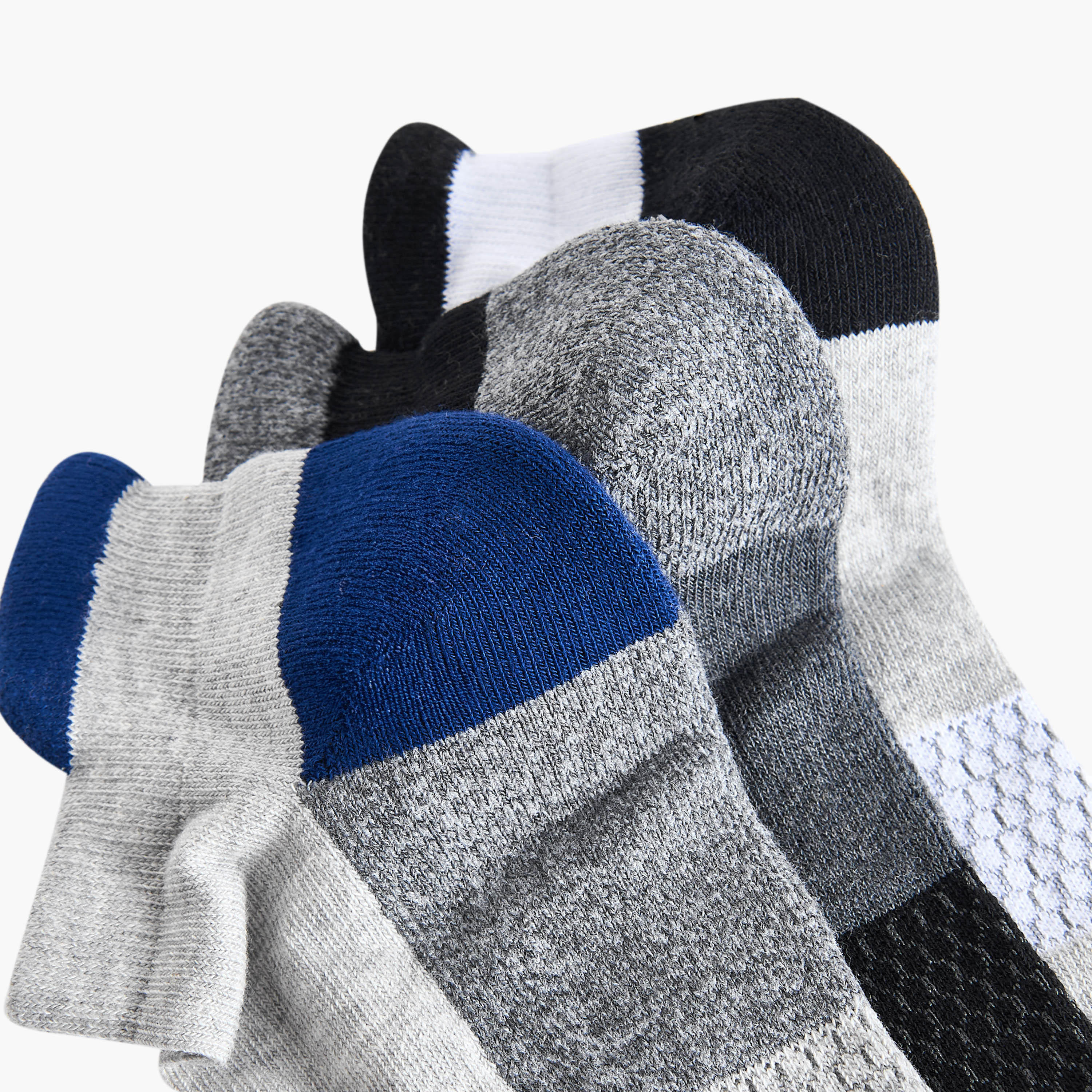 Men's Half Terry Ankle Socks - Set of 3-men-socks-image-4