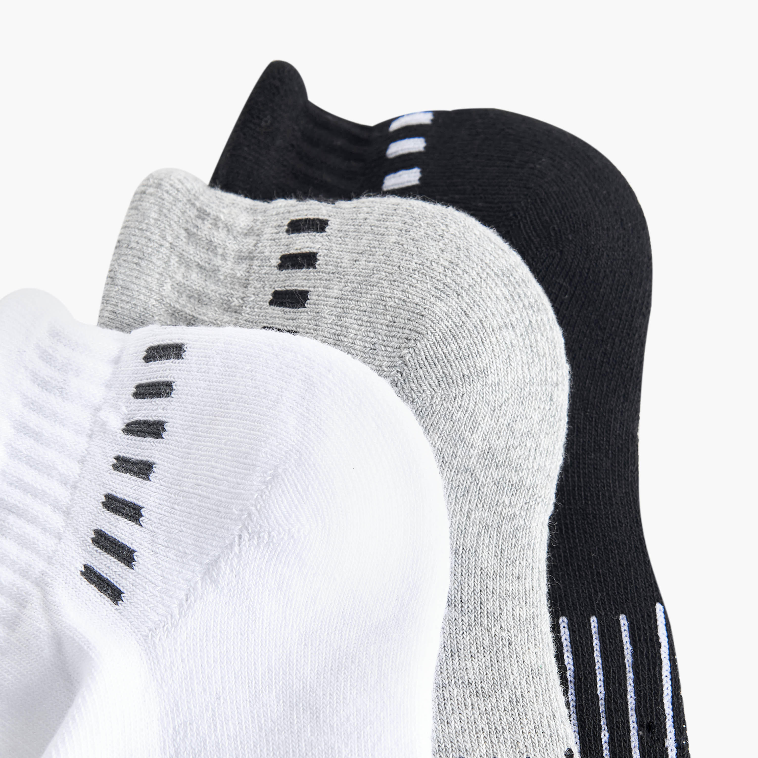 Set of 3 - Printed Ankle Length Half Terry Socks-men-socks-image-4