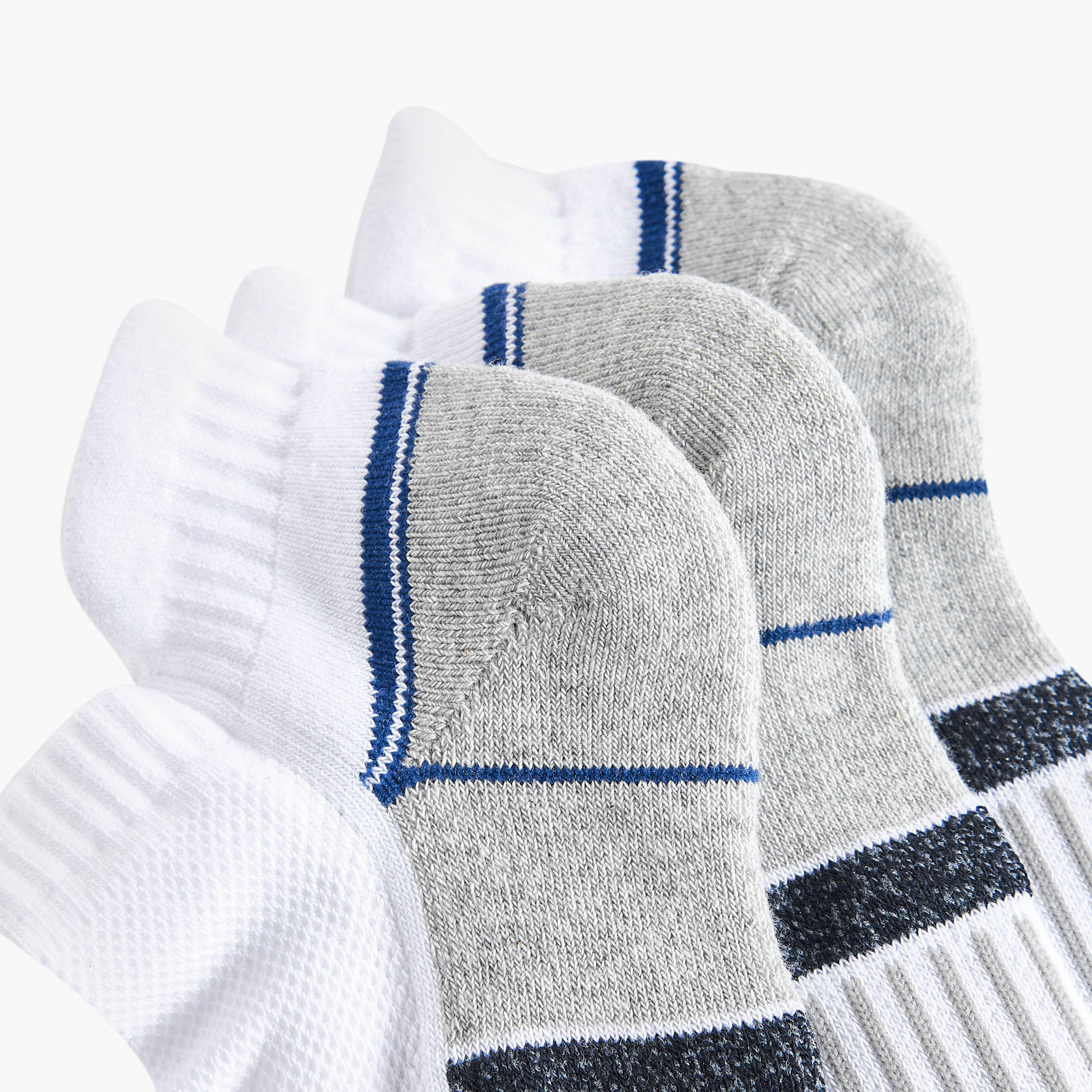 Set of 3 - Printed Ankle Length Half Terry Socks-men-socks-image-4