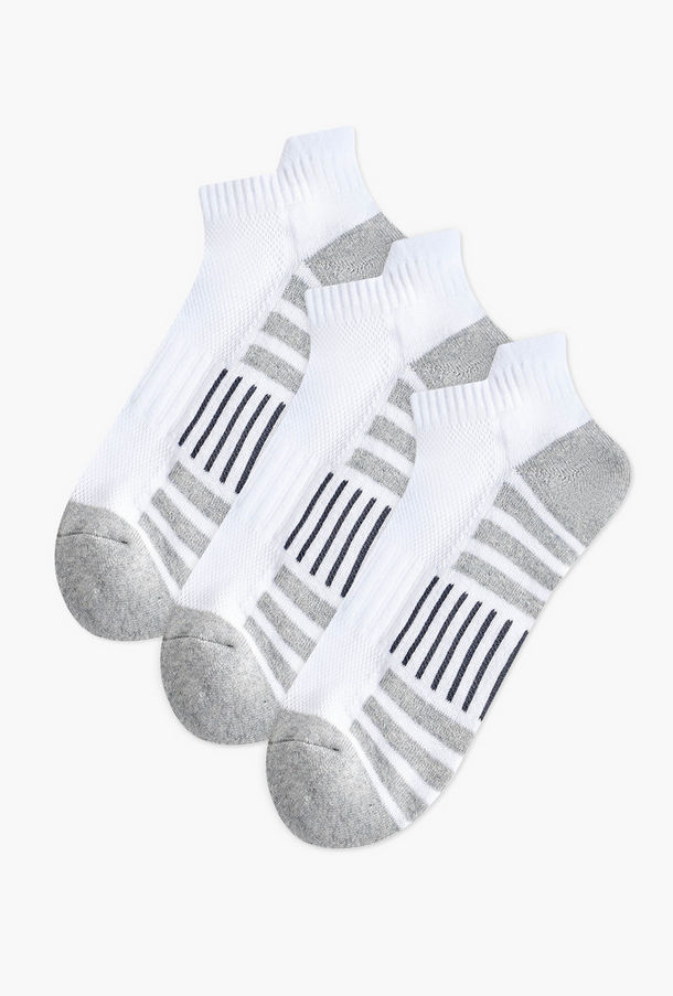 Set of 3 - Printed Ankle Length Half Terry Socks-men-socks-image-1
