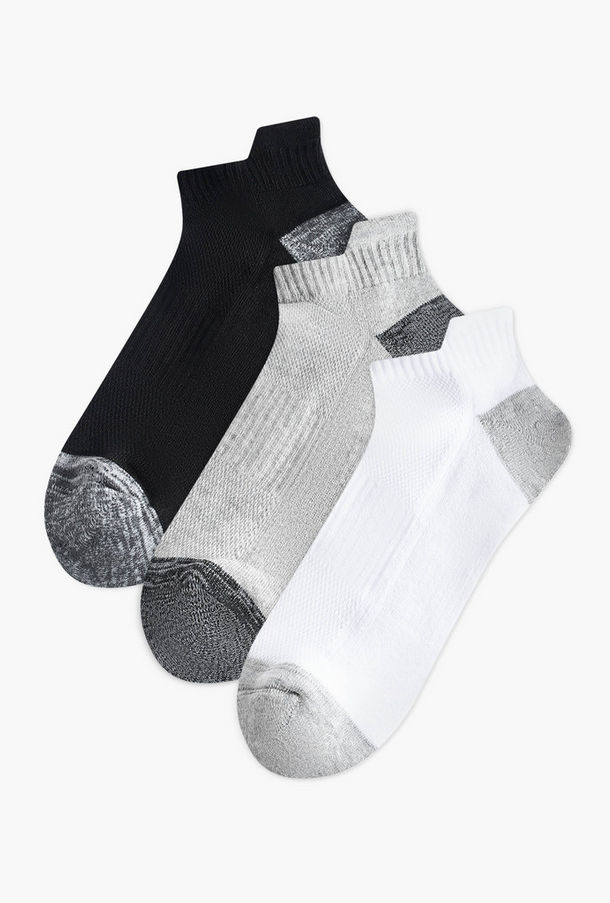 Set of 3 - Printed Ankle Length Half Terry Socks-men-socks-image-1