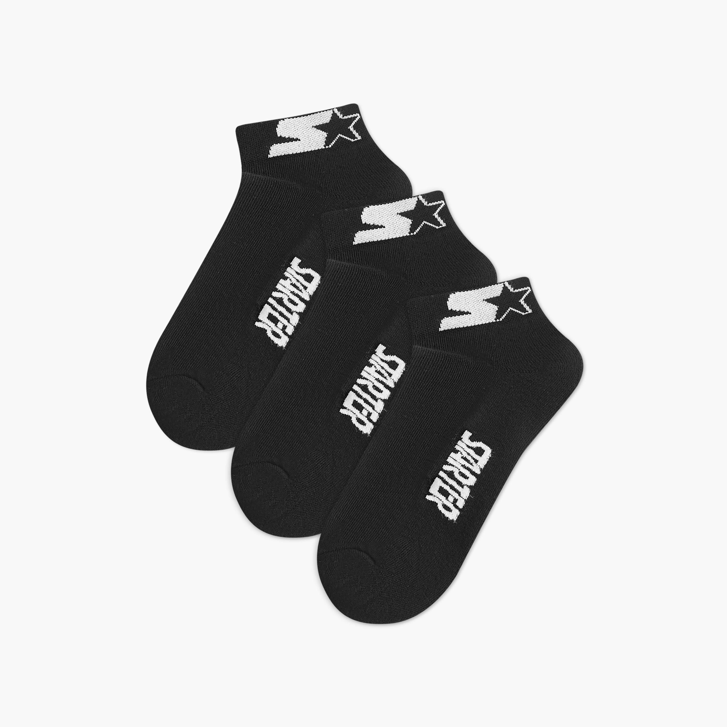 Set of 3 - Starter Logo Print Ankle Length Socks-men-socks-image-1