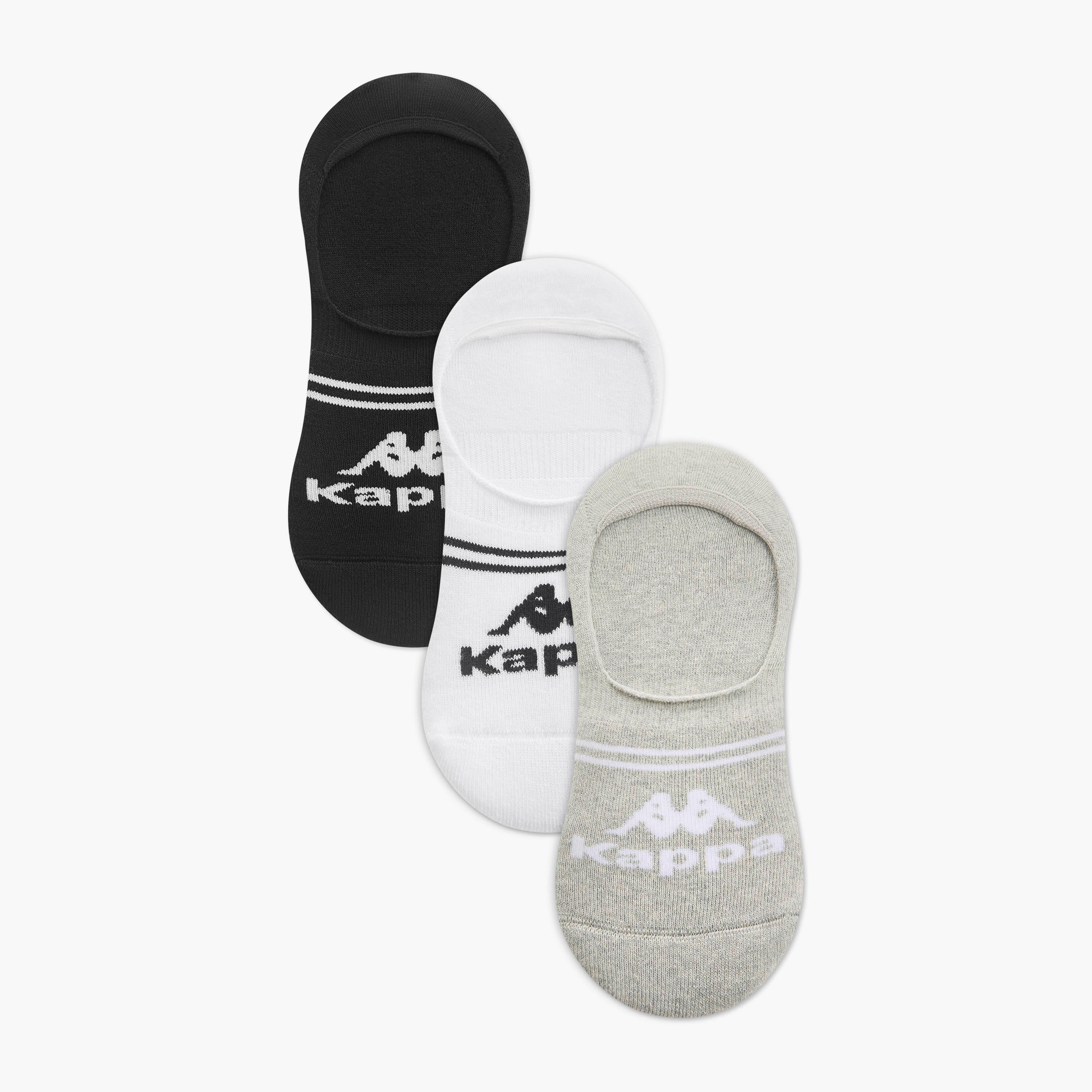 جوارب غير مرئية بحماية من البكتيريا وتفاصيل الشعار من كابا - طقم من 3 أزواج-men-socks-image-1