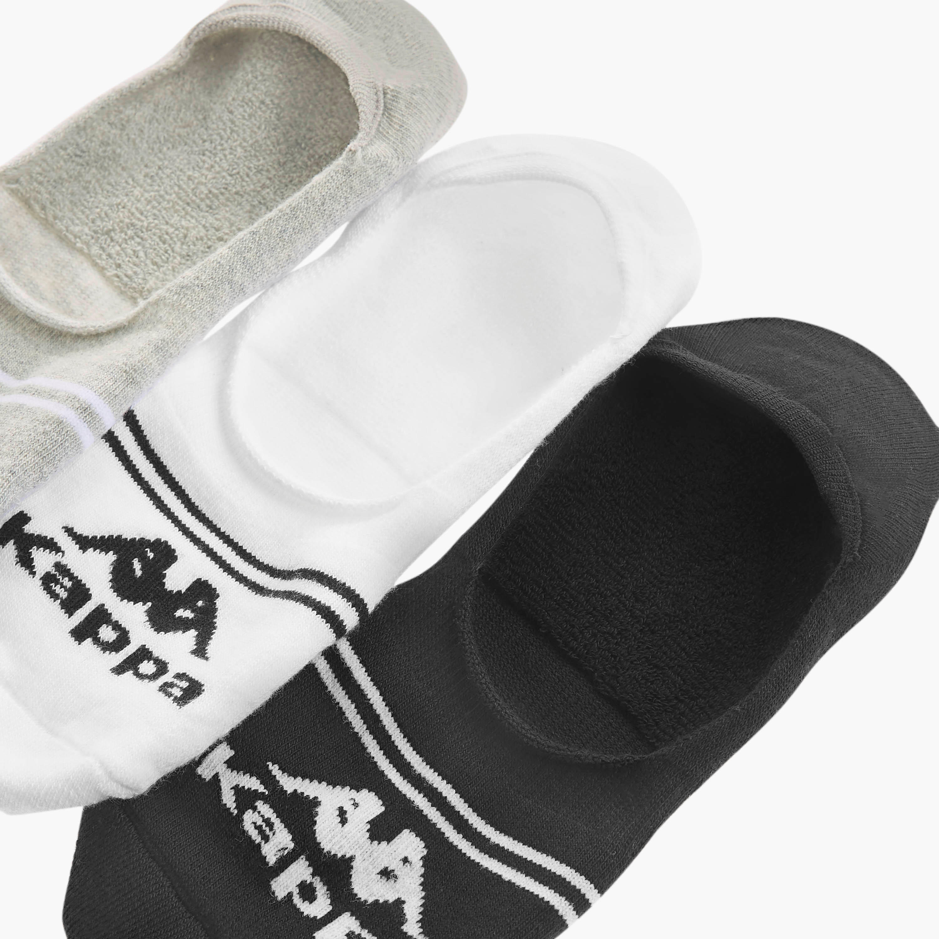 جوارب غير مرئية بحماية من البكتيريا وتفاصيل الشعار من كابا - طقم من 3 أزواج-men-socks-image-4