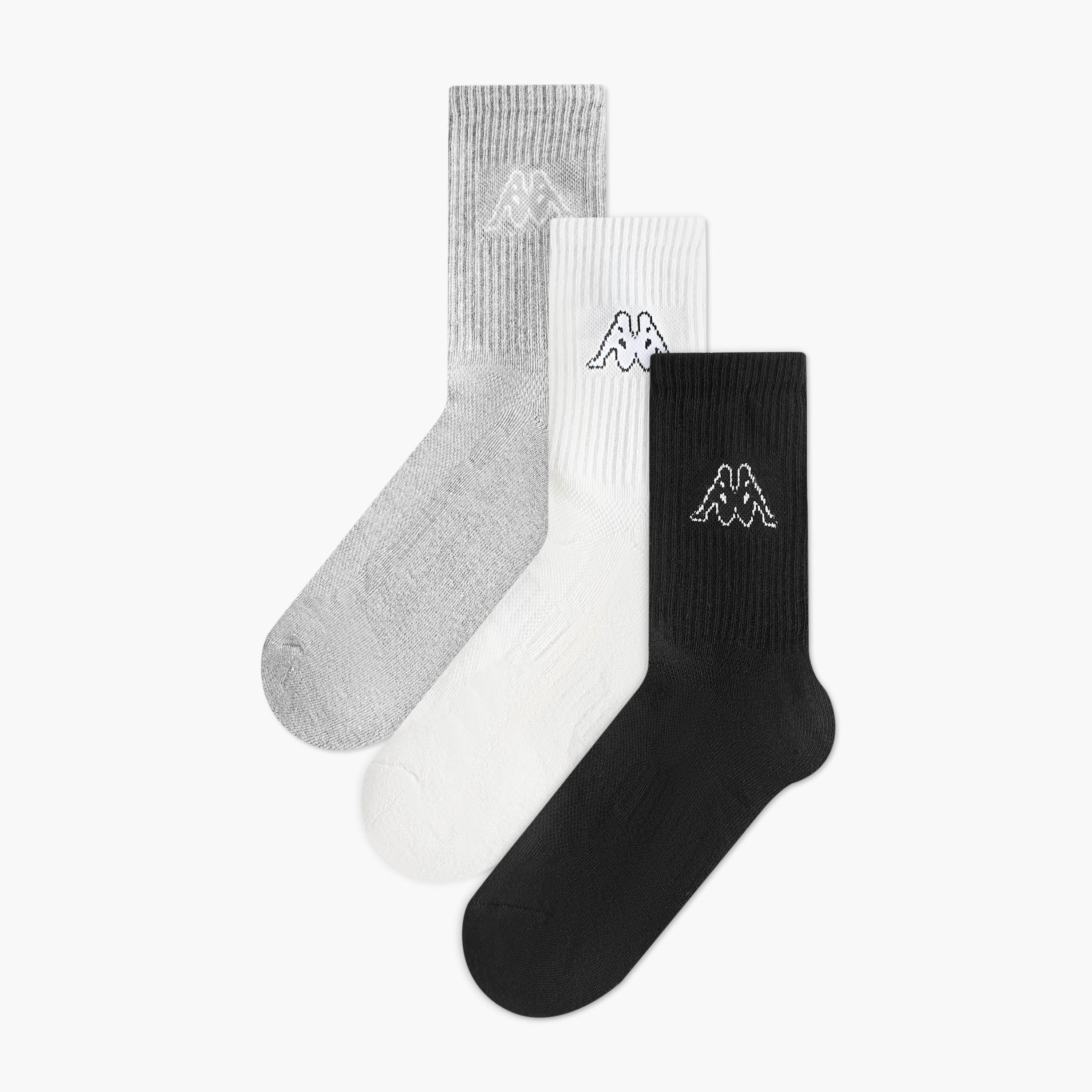 طقم جوارب 3 أزواج بارزة الملمس طويلة من كابا-men-socks-image-5