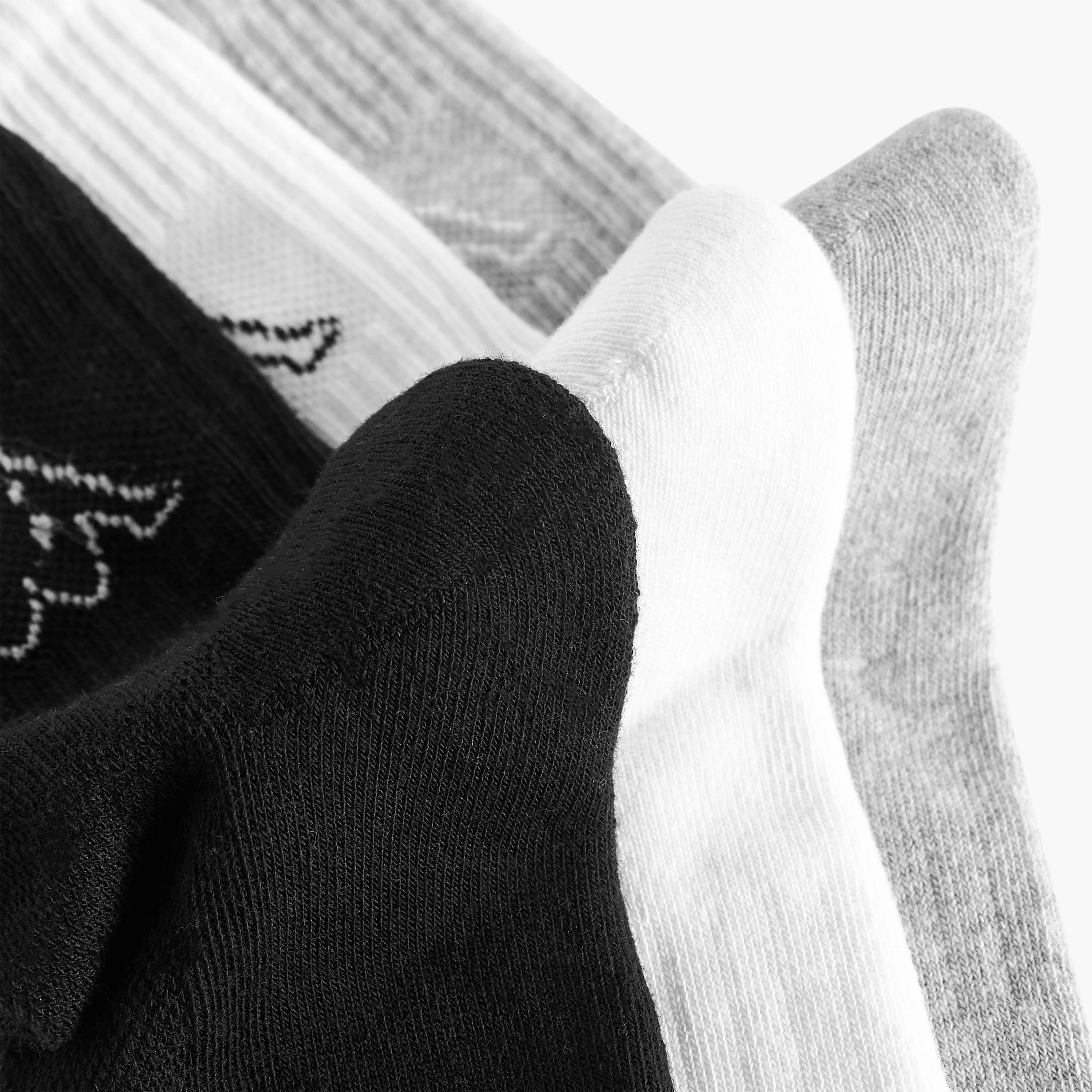 طقم جوارب 3 أزواج بارزة الملمس طويلة من كابا-men-socks-image-2