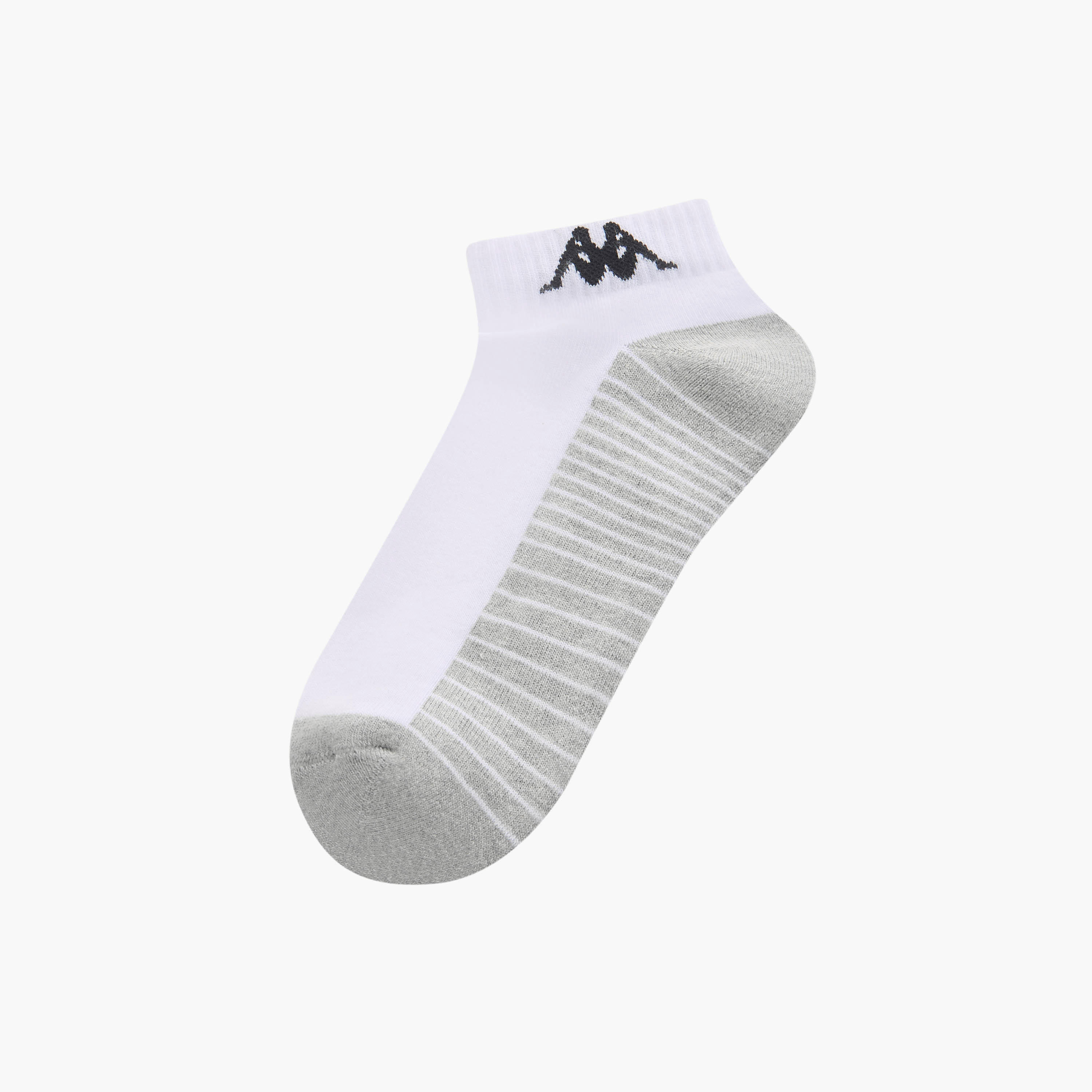 جوارب نصف تيري بطول الكاحل وحماية من البكتيريا وطبعات الشعار من كابا - طقم من 3 أزواج-men-socks-image-2