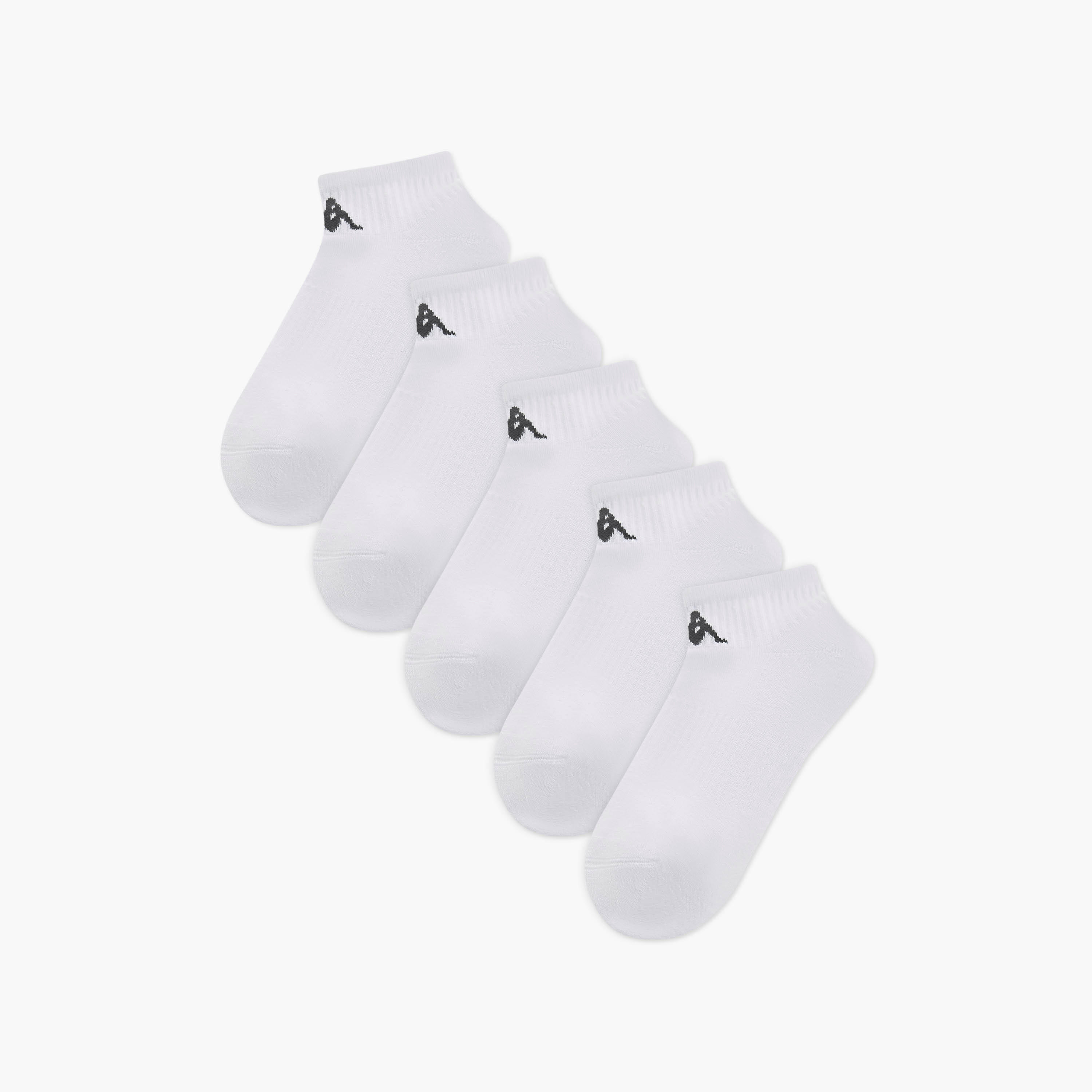 جوارب بطول الكاحل وحماية من البكتيريا وتفاصيل الشعار من كابا - طقم من 5 أزواج -men-socks-image-1