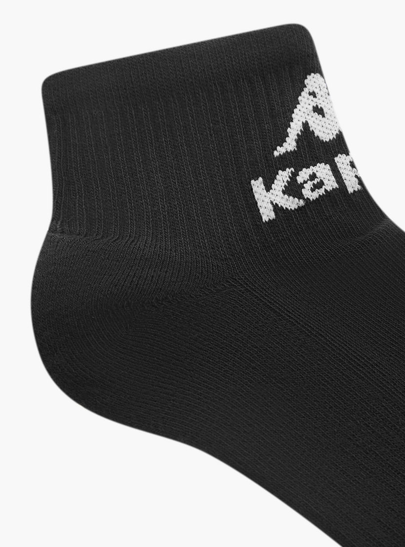 Set of 5 - Kappa Logo Detail Ankle Length Socks with Antibacterial Protection-men-socks-image-6