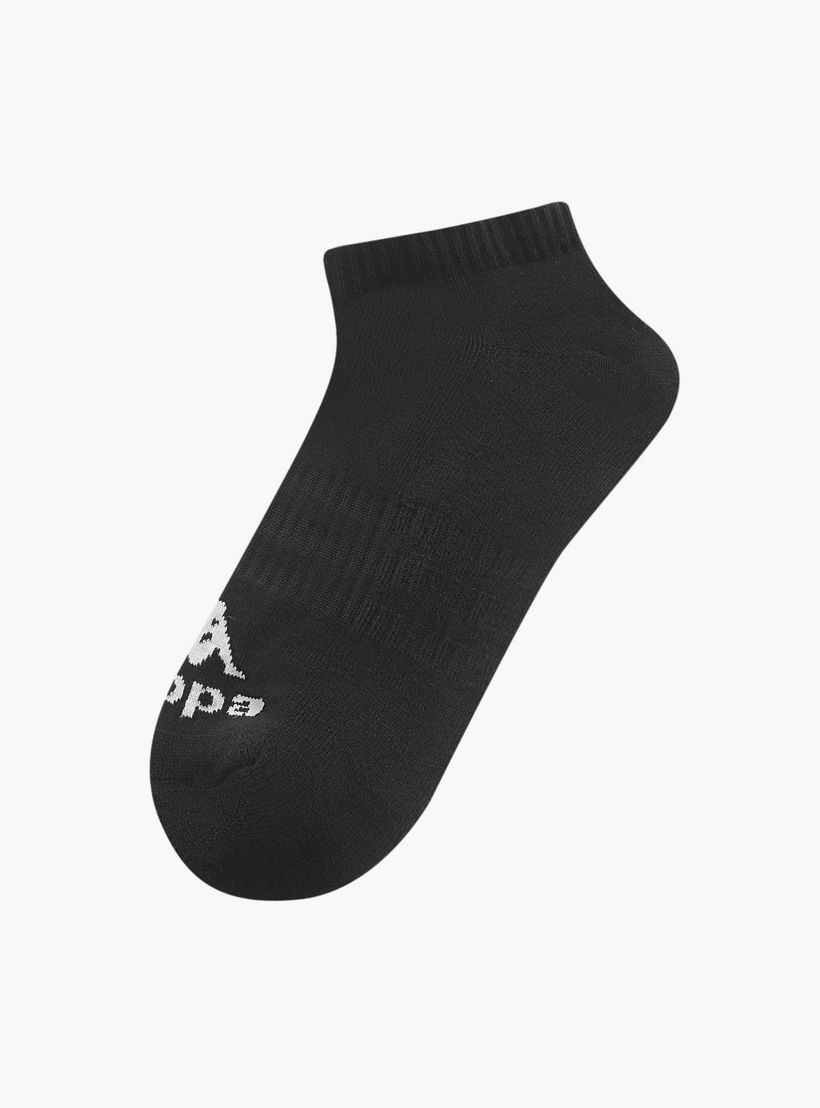 جوارب نصف تيري بطول الكاحل وحماية من البكتيريا وطبعات الشعار من كابا - طقم من 3 أزواج-men-socks-image-2
