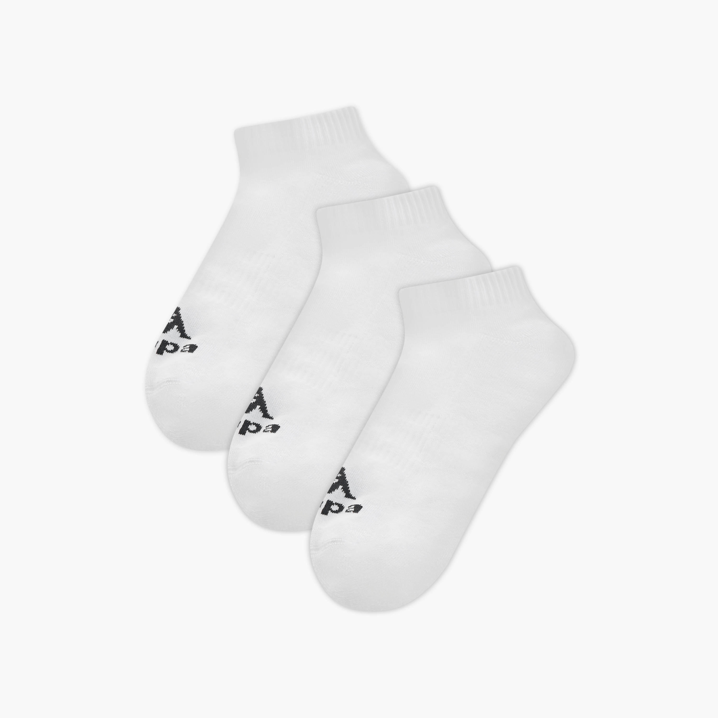 جوارب نصف تيري بطول الكاحل وحماية من البكتيريا وطبعات الشعار من كابا - طقم من 3 أزواج-men-socks-image-1