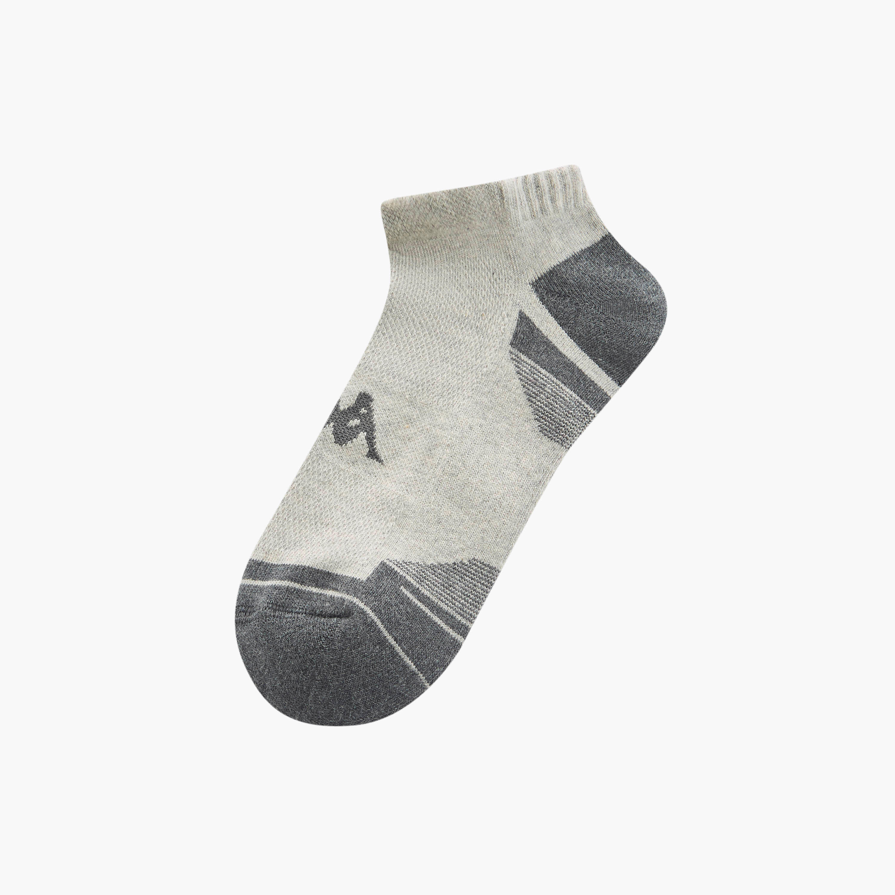 جوارب نصف تيري بطول الكاحل وحماية من البكتيريا وطبعات الشعار من كابا - طقم من 3 أزواج-men-socks-image-2
