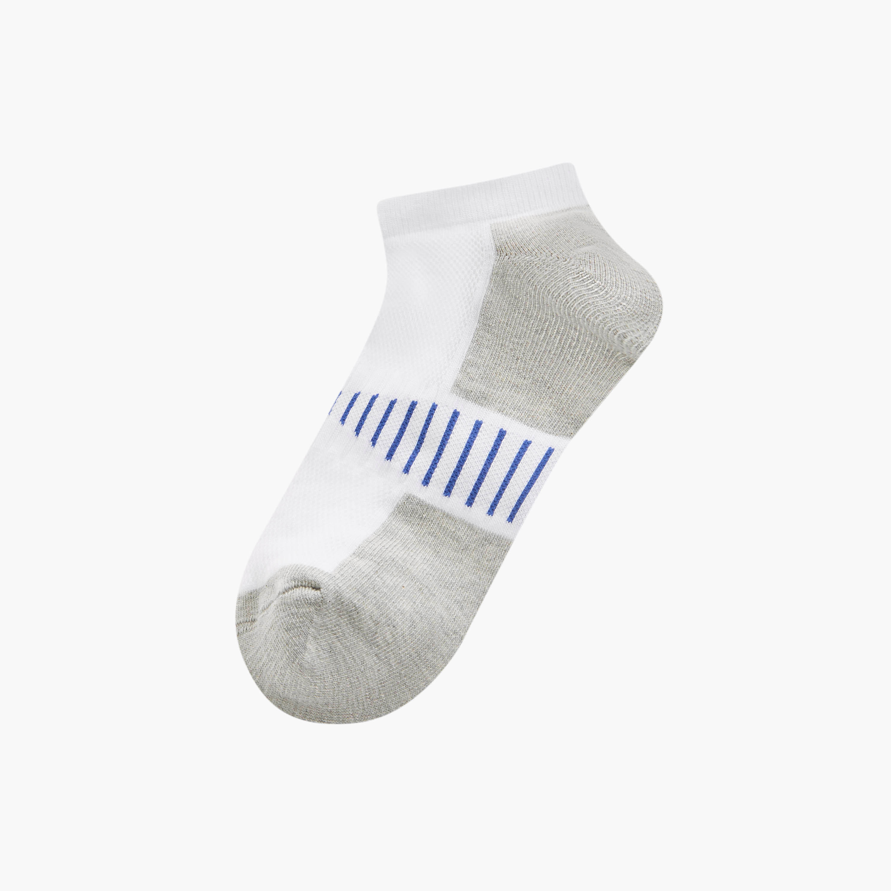 جوارب مقلّمة بطول الكاحل وحماية من البكتيريا - طقم من 3 أزواج-men-socks-image-2
